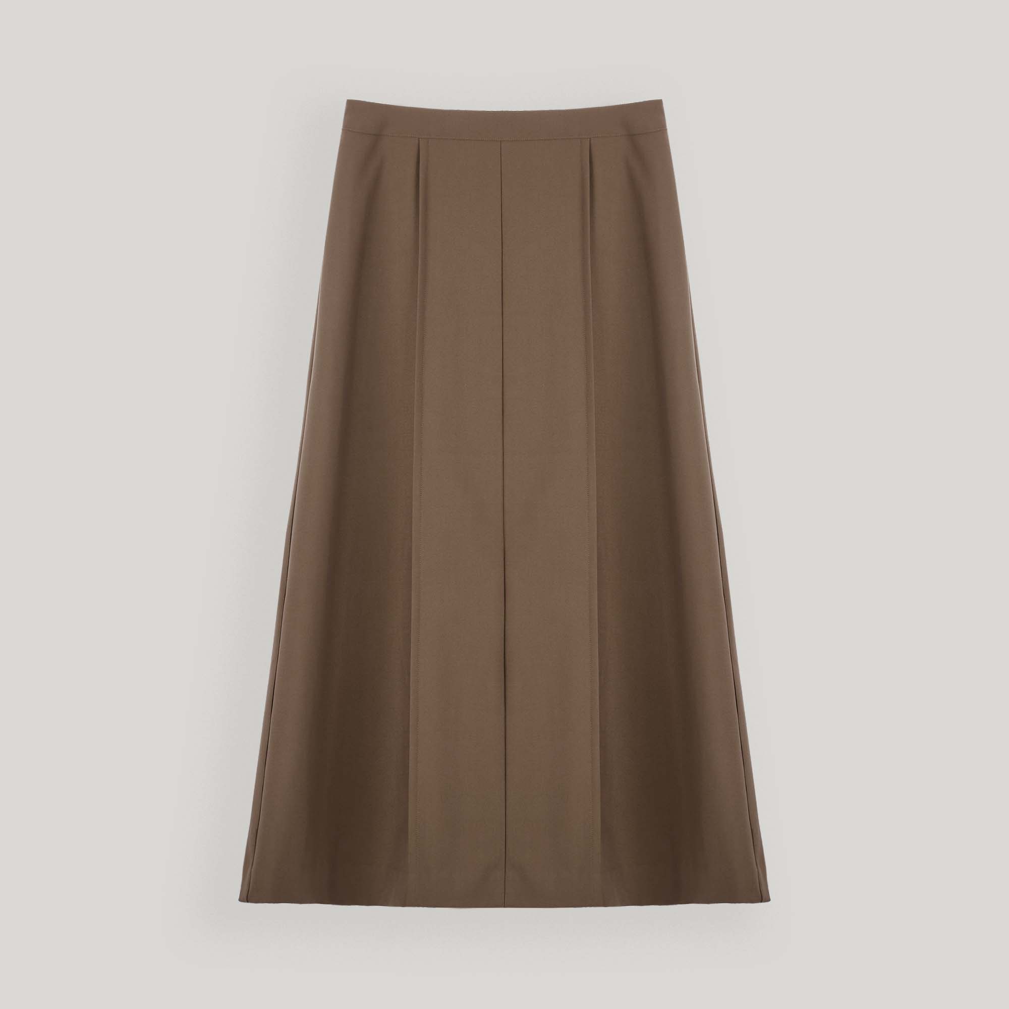 Brown Long Wrap Skirts