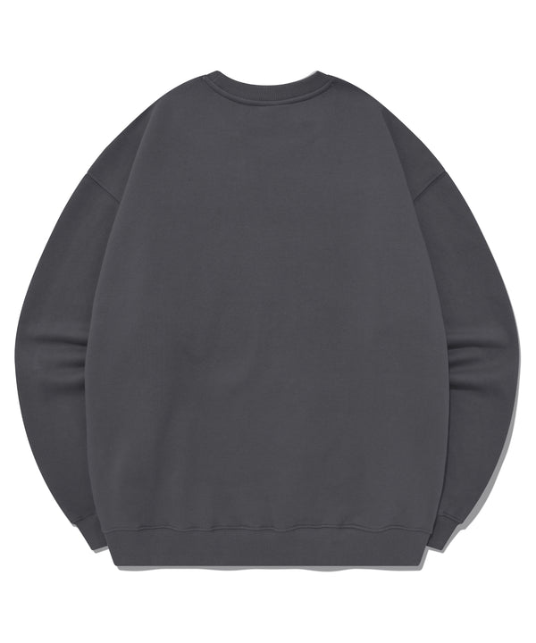 SP OILER LOGO CREWNECK-CHARCOAL