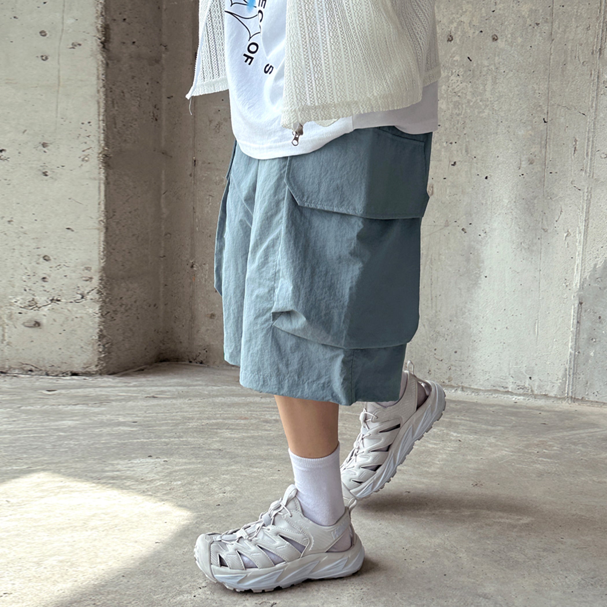 Pastel cargo shorts