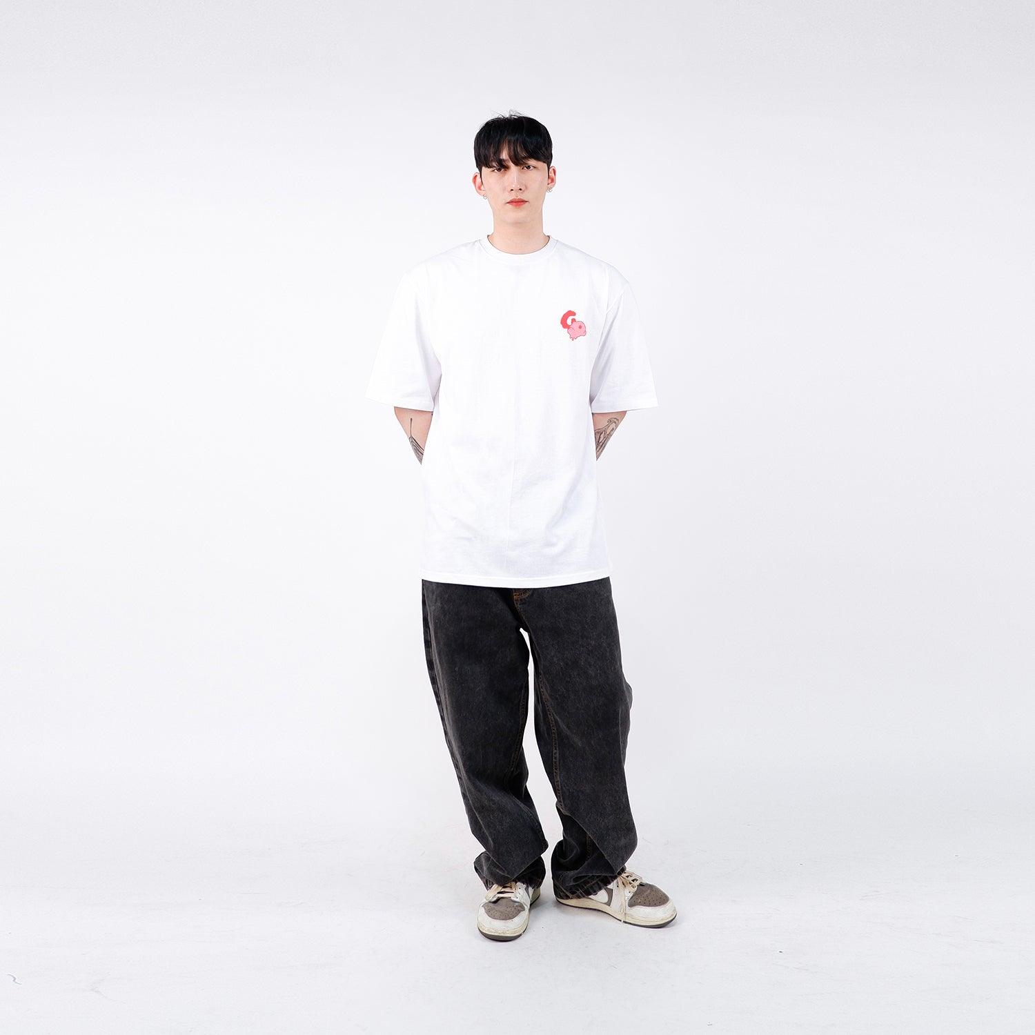 G.O.S. MAIN LOGO TEE - ( White )