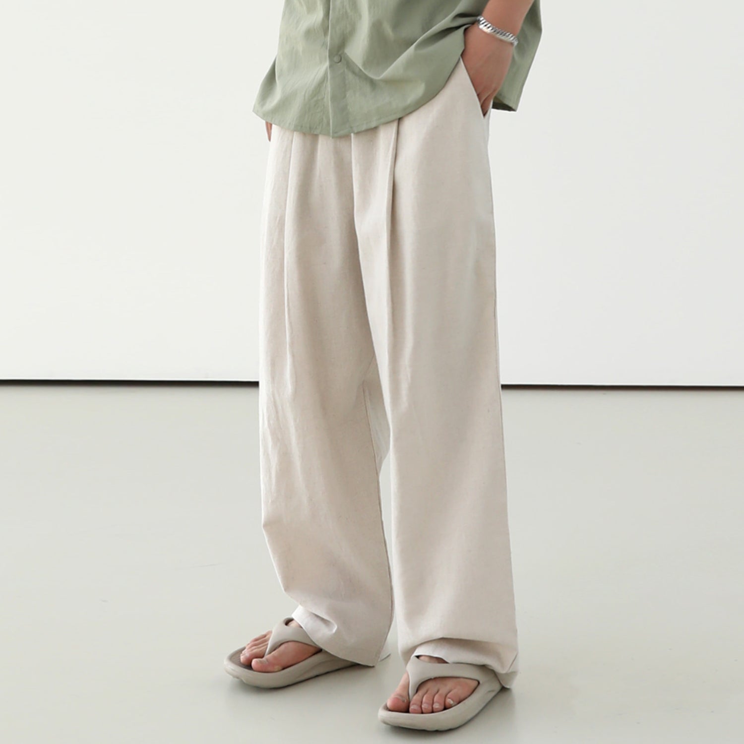 REVE LINEN WIDE PANT'S