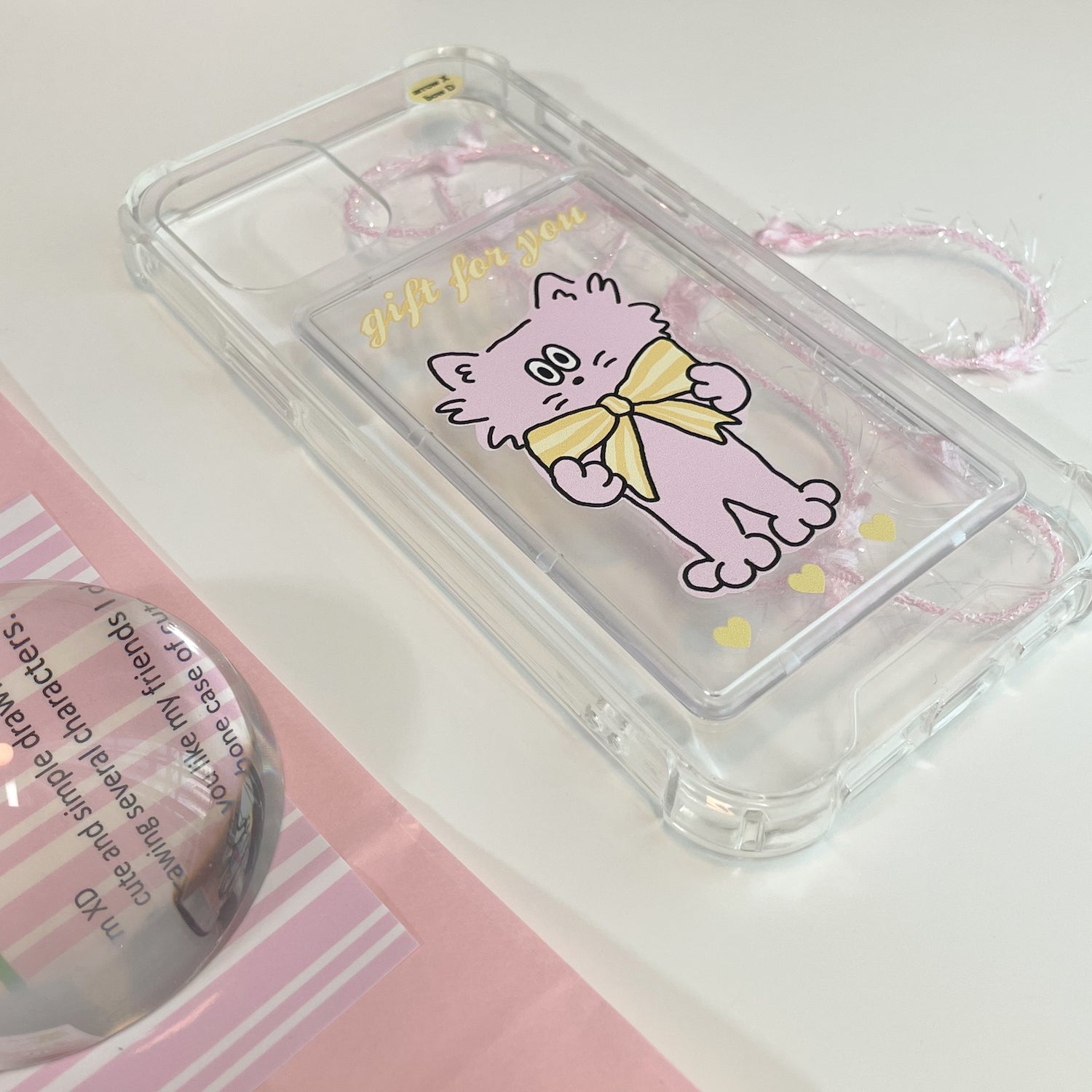  mimi ribbon card jelly hard case