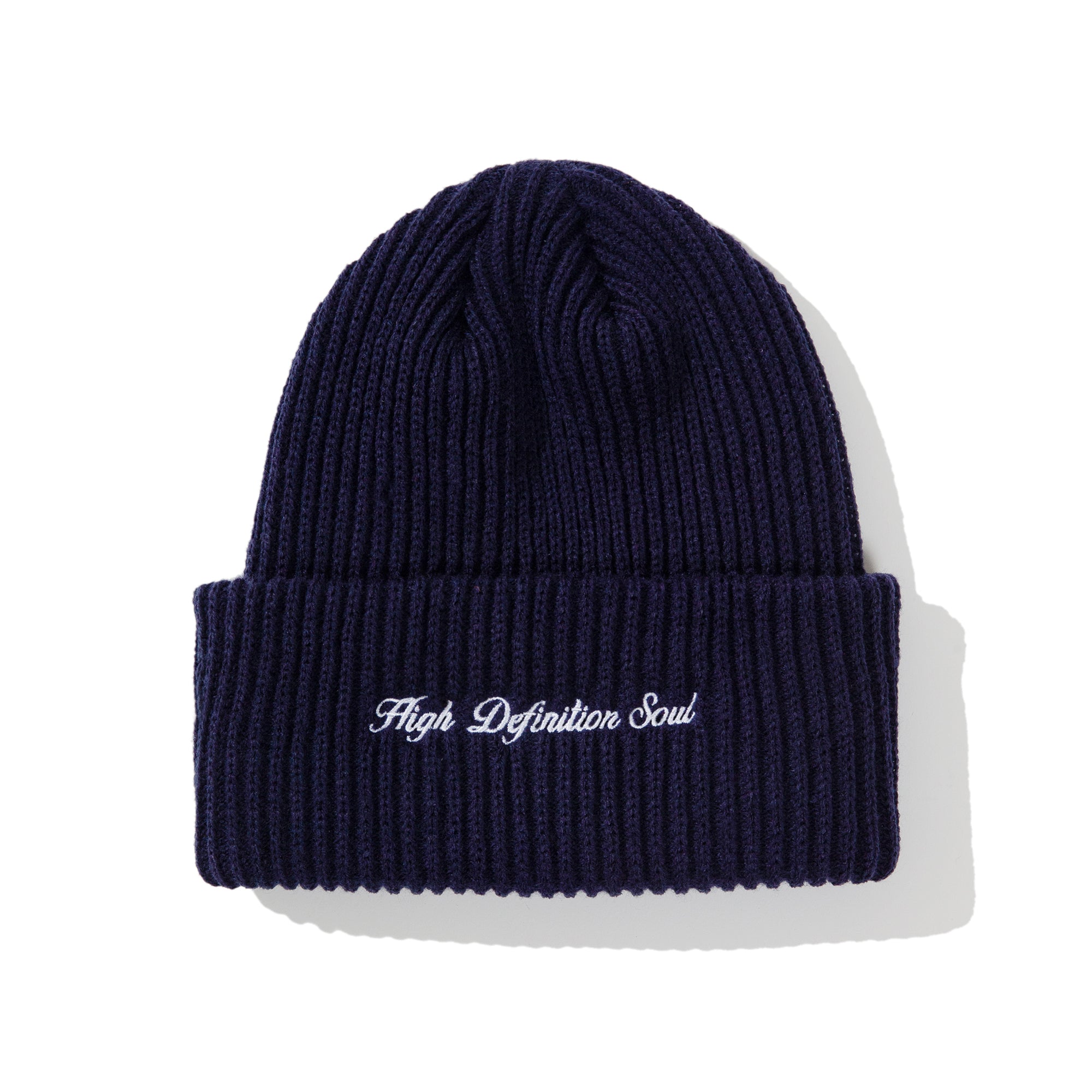 CURSIVE LOGO BEANIE - NAVY