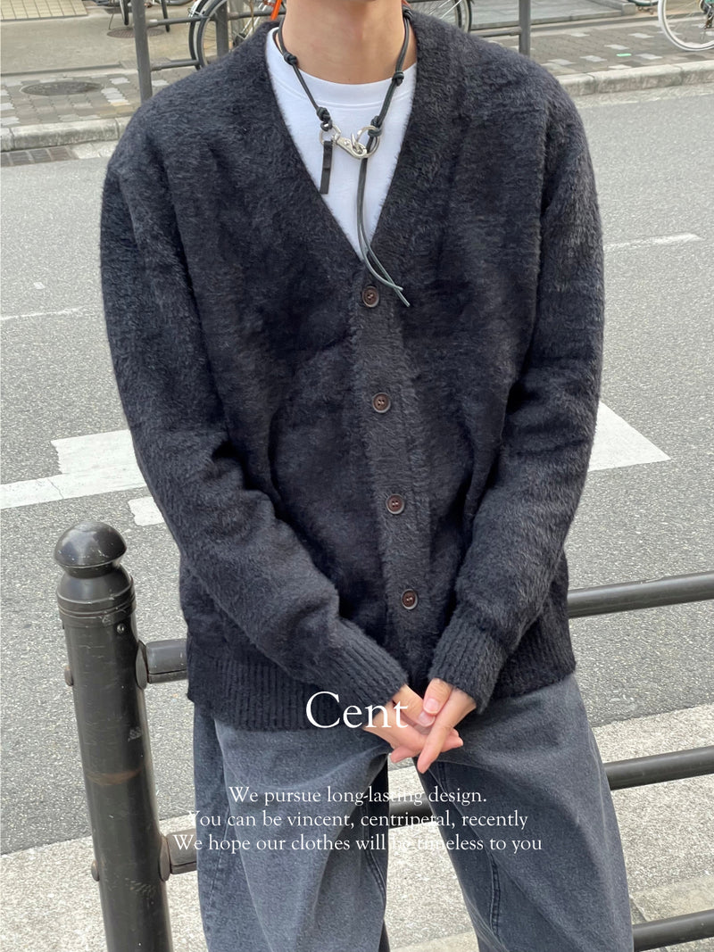 FACETASM ファセッタズム 20AW LONG MOHAIR CARDIGAN MORK-KN-M03