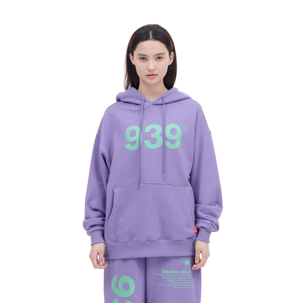 939 LOGO HOOD (LAVENDER)