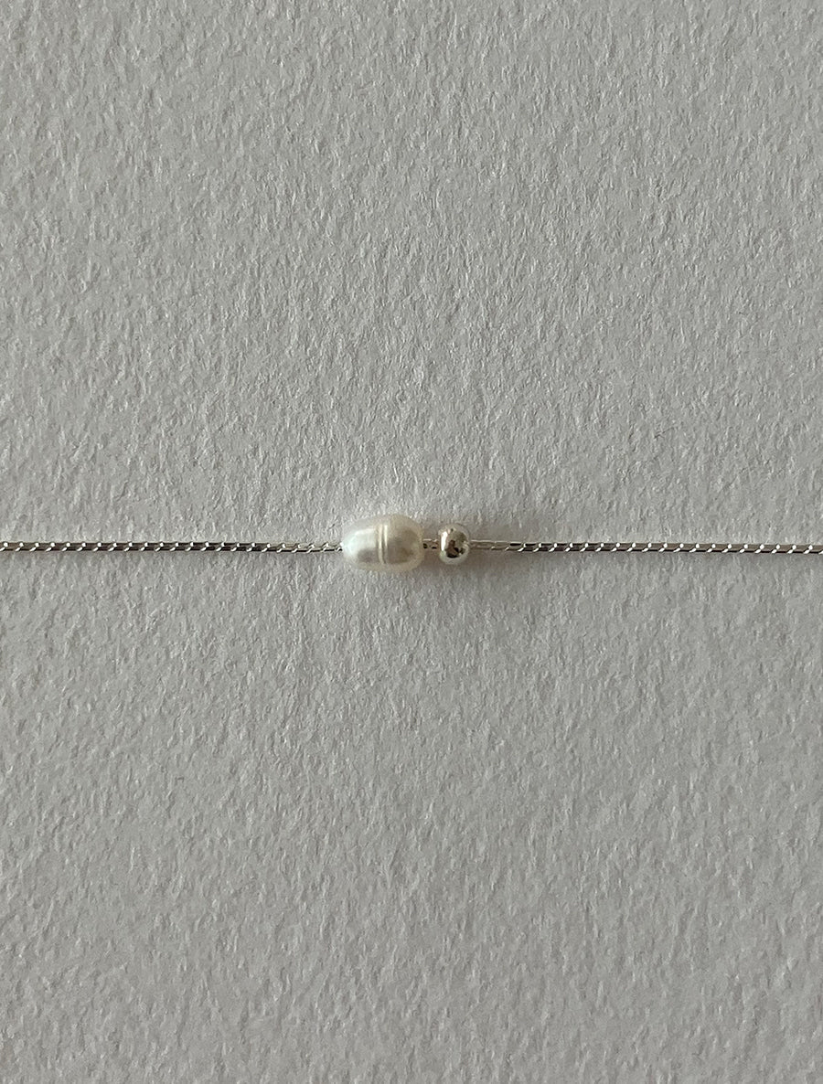 [92.5silver] mini mix pearl necklace