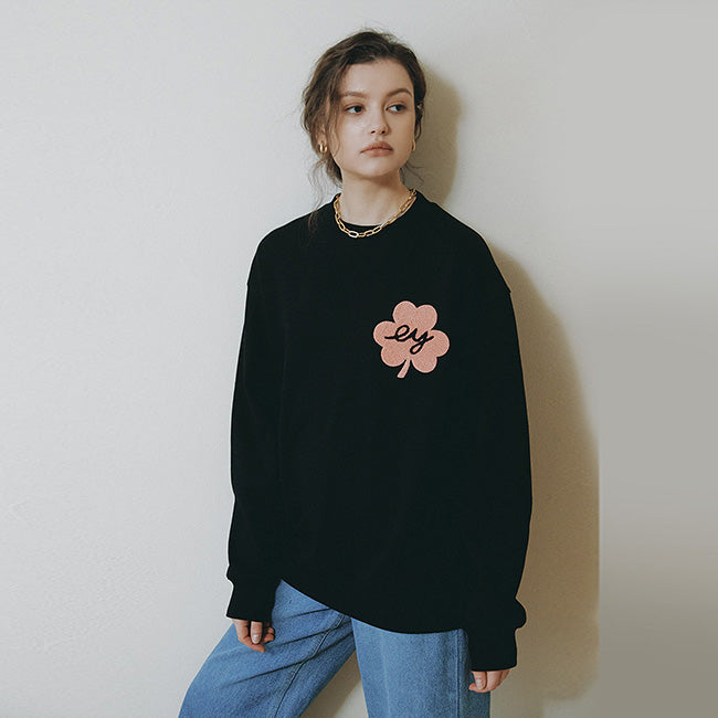 EYEYE CLOVER SWEATSHIRT_BLACK (EEOO3WSR03W)