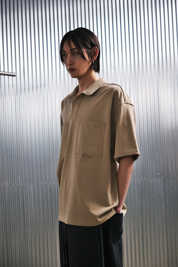 N-BT ポケット 1/2 カラーT (Beige)