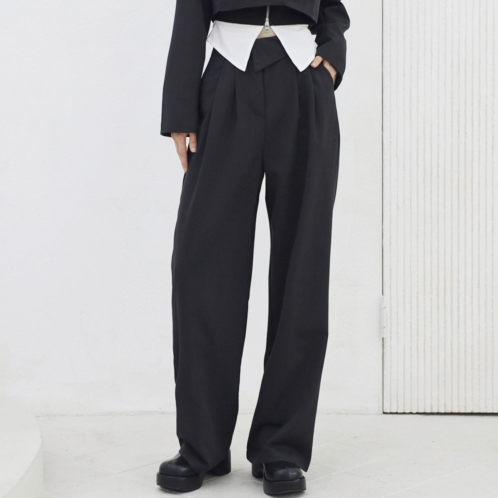 Dane Crop Jacket + Slacks Pants Set