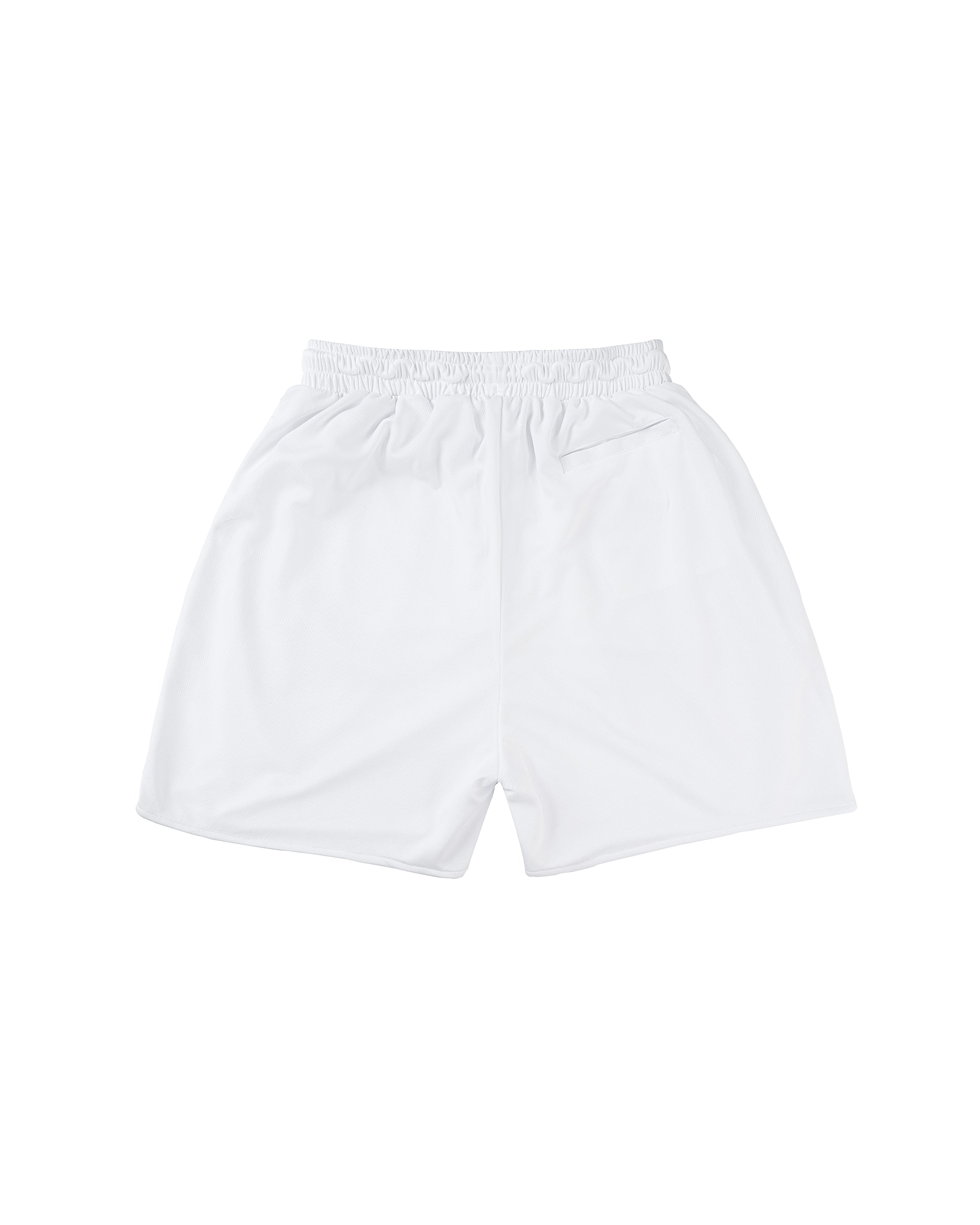 Logo Mesh Shorts - White