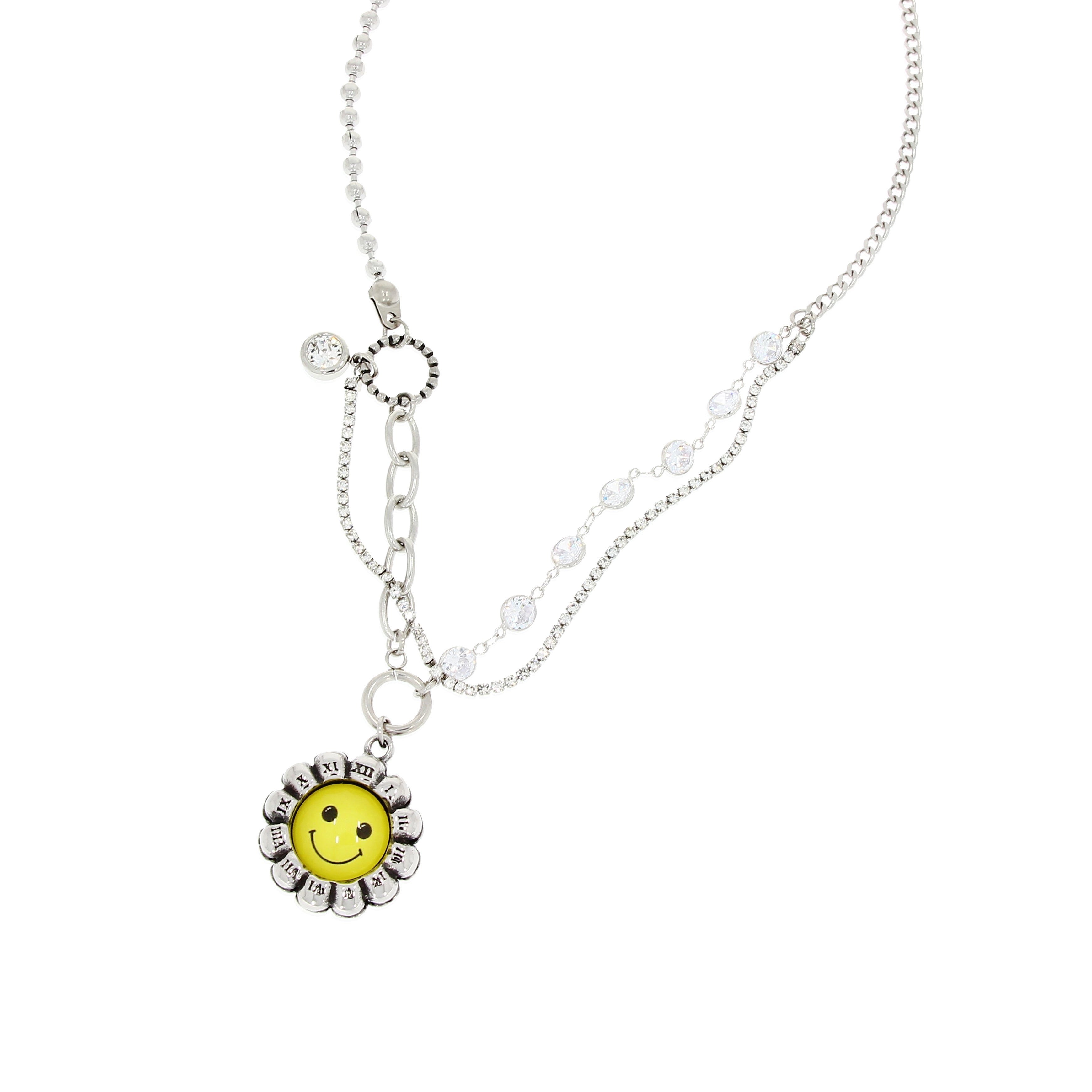 Yellow Skull Smile Necklace