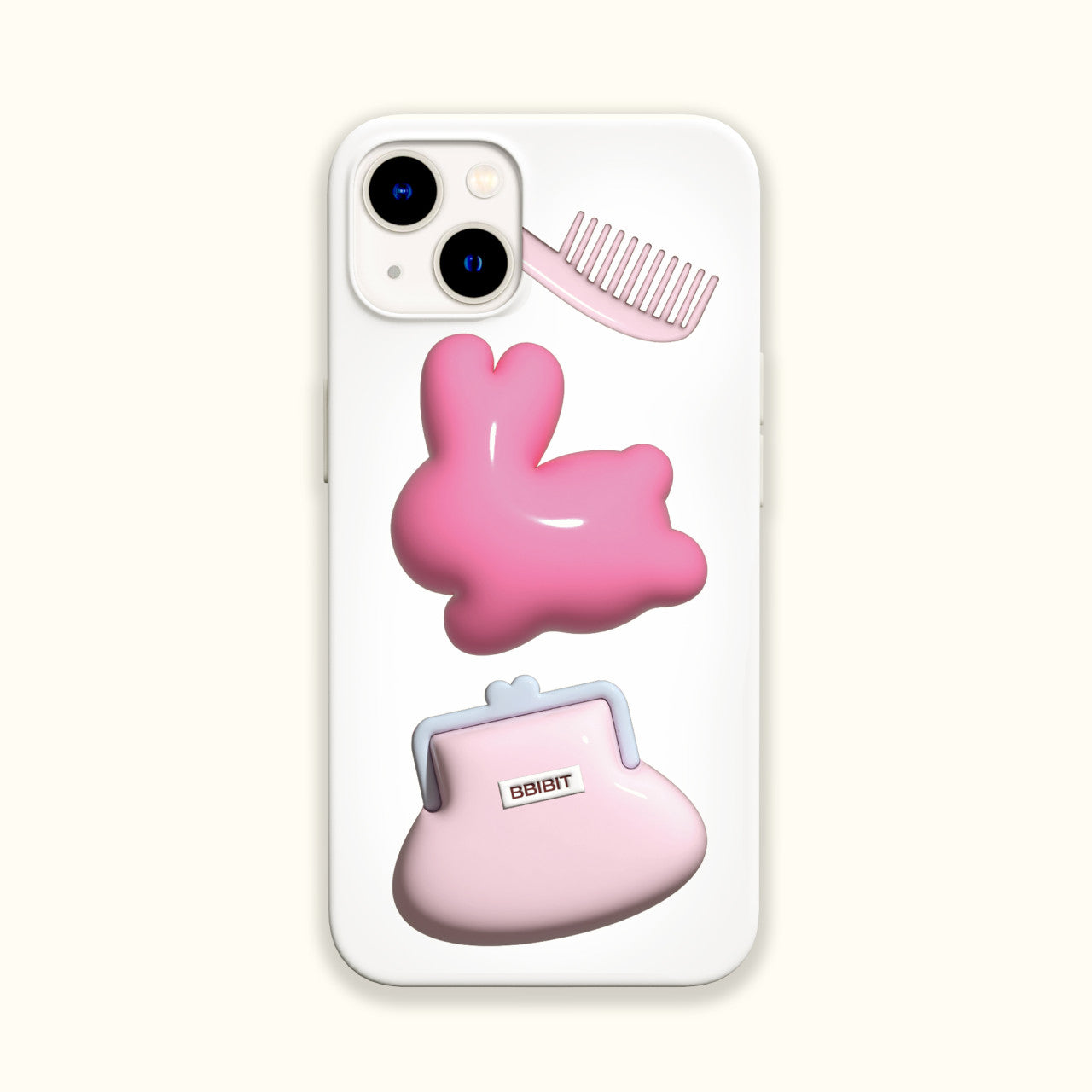 flying bunny hard phone case(glossy)