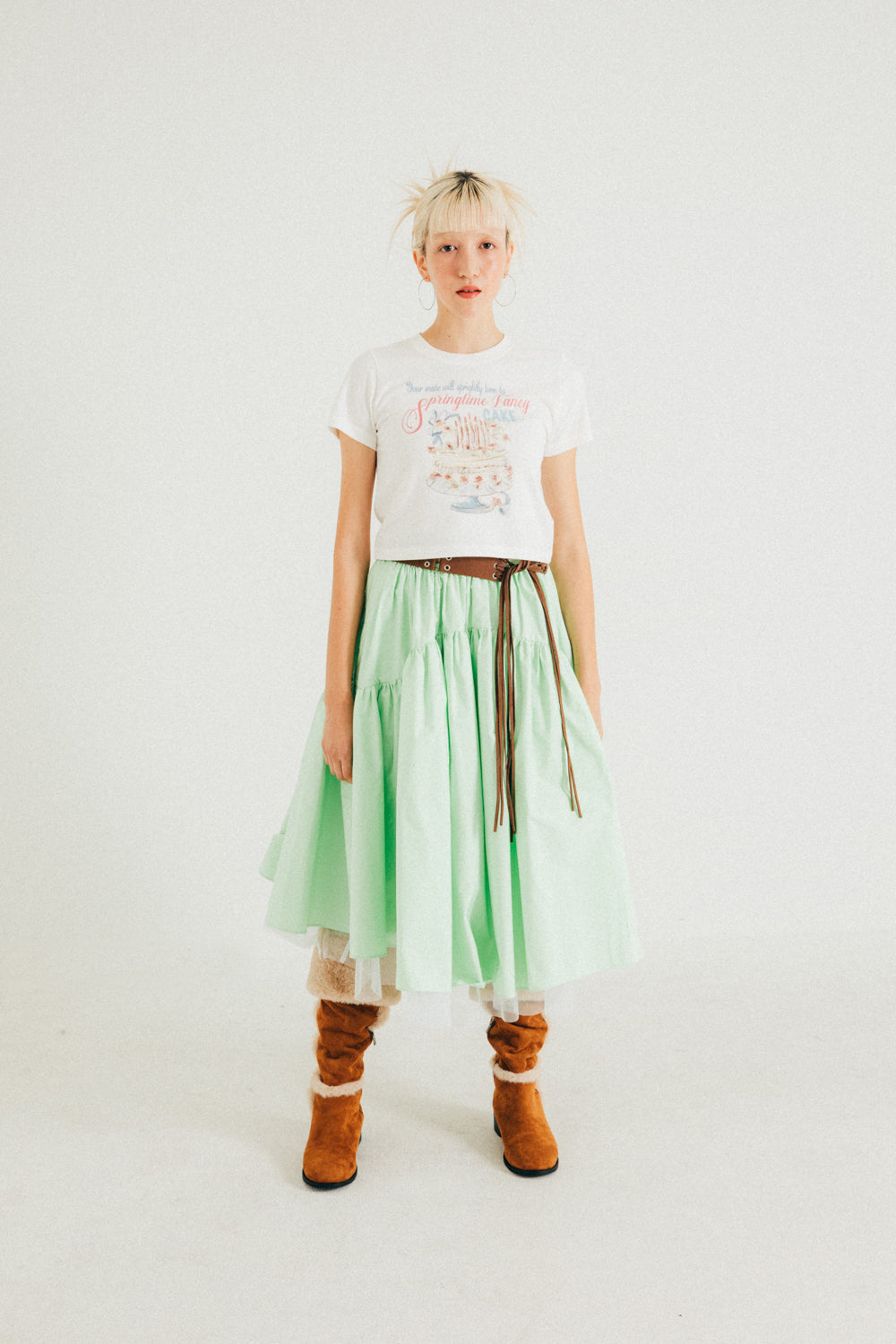 DIMANCHE CAKE CROP T-SHIRT