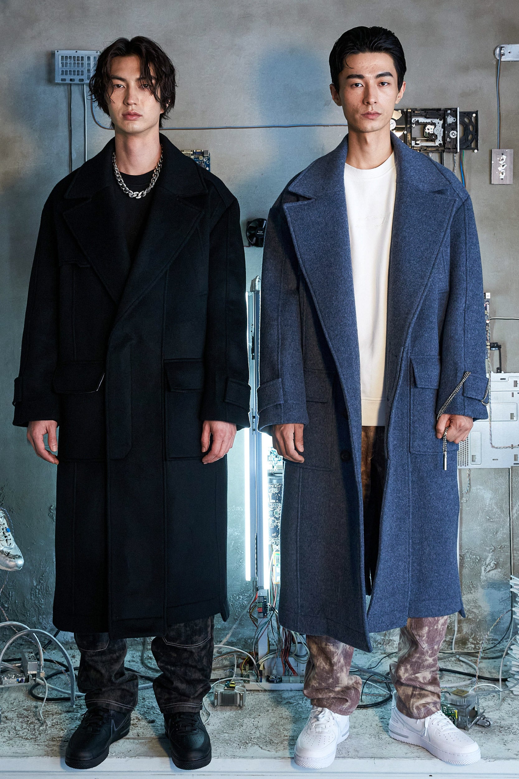 Oversized Unbalance Wool Coat