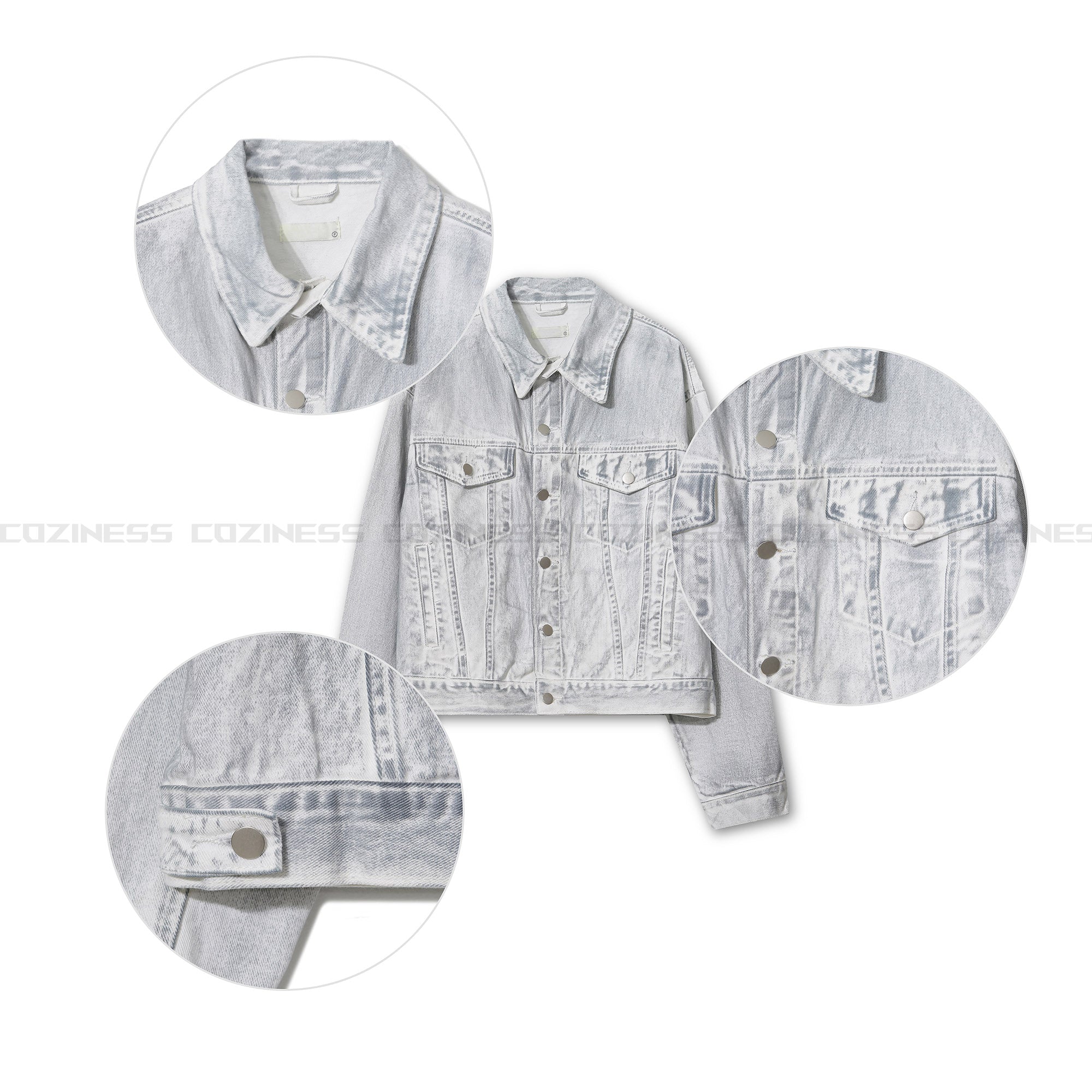 RU8315 Washing Denim Jacket (2 colors)