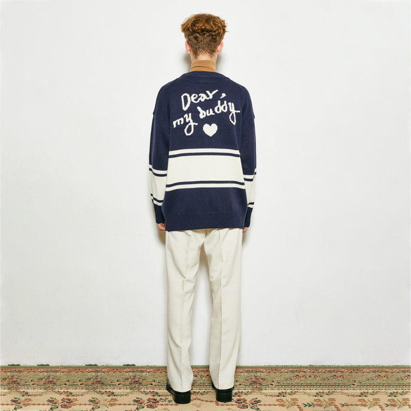 Heart Knit Cardigan (2color) (4638007656566)
