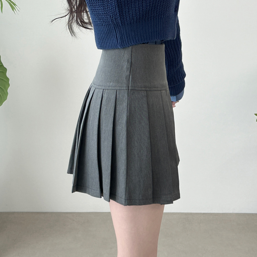 pleated mini skirt skirt