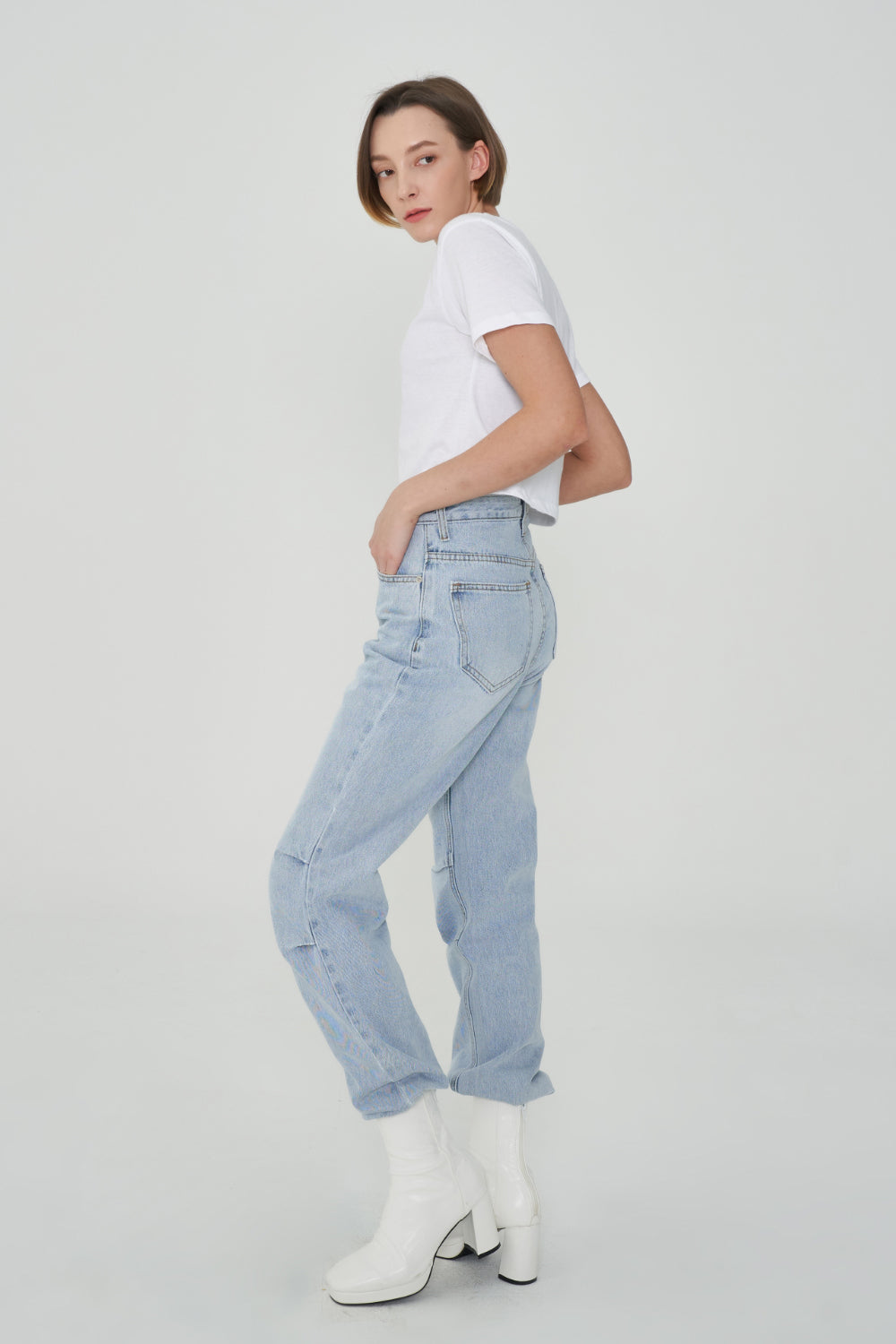 ADJUSTABLE DENIM JOGGER PANTS [6100]