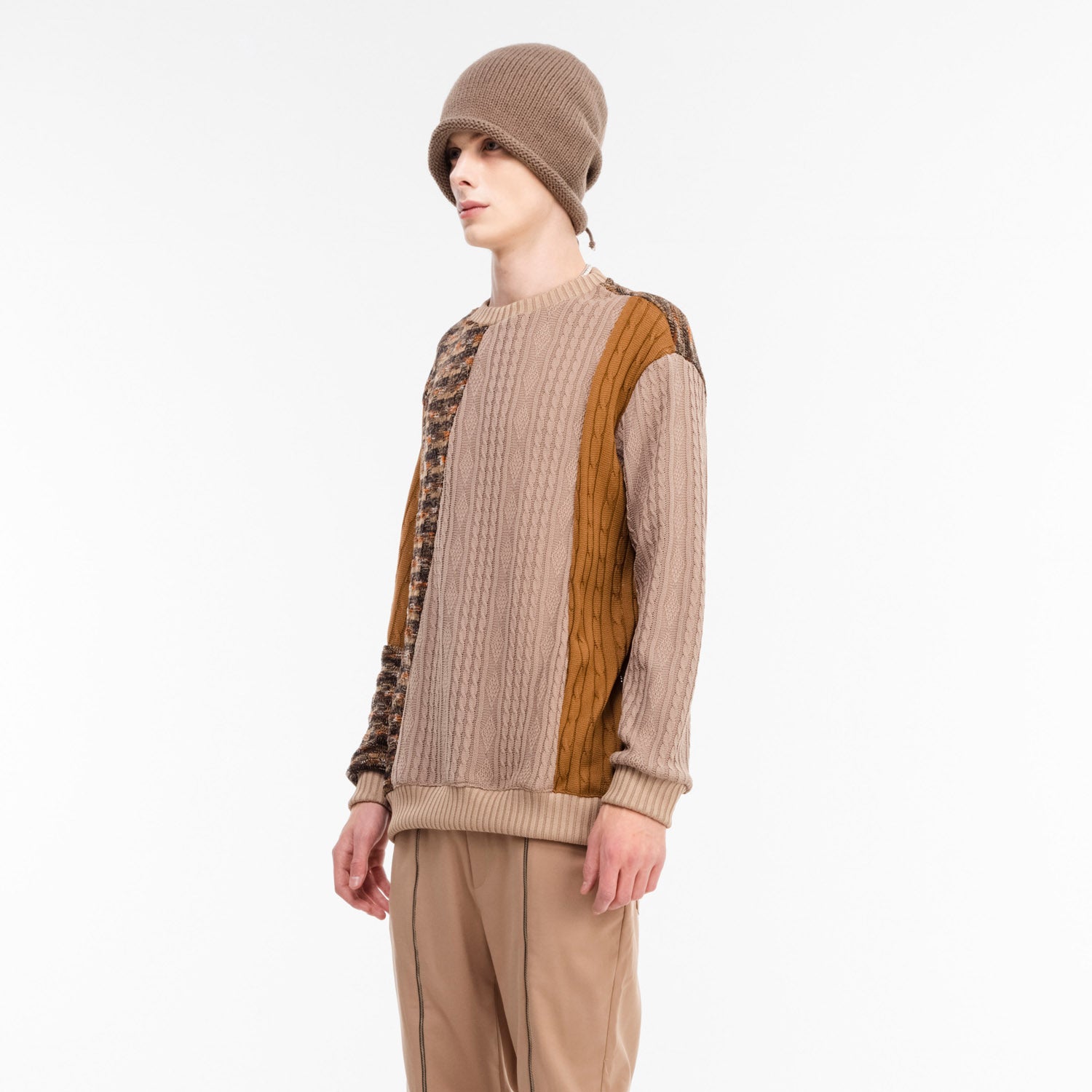 Cutting Knit Brown