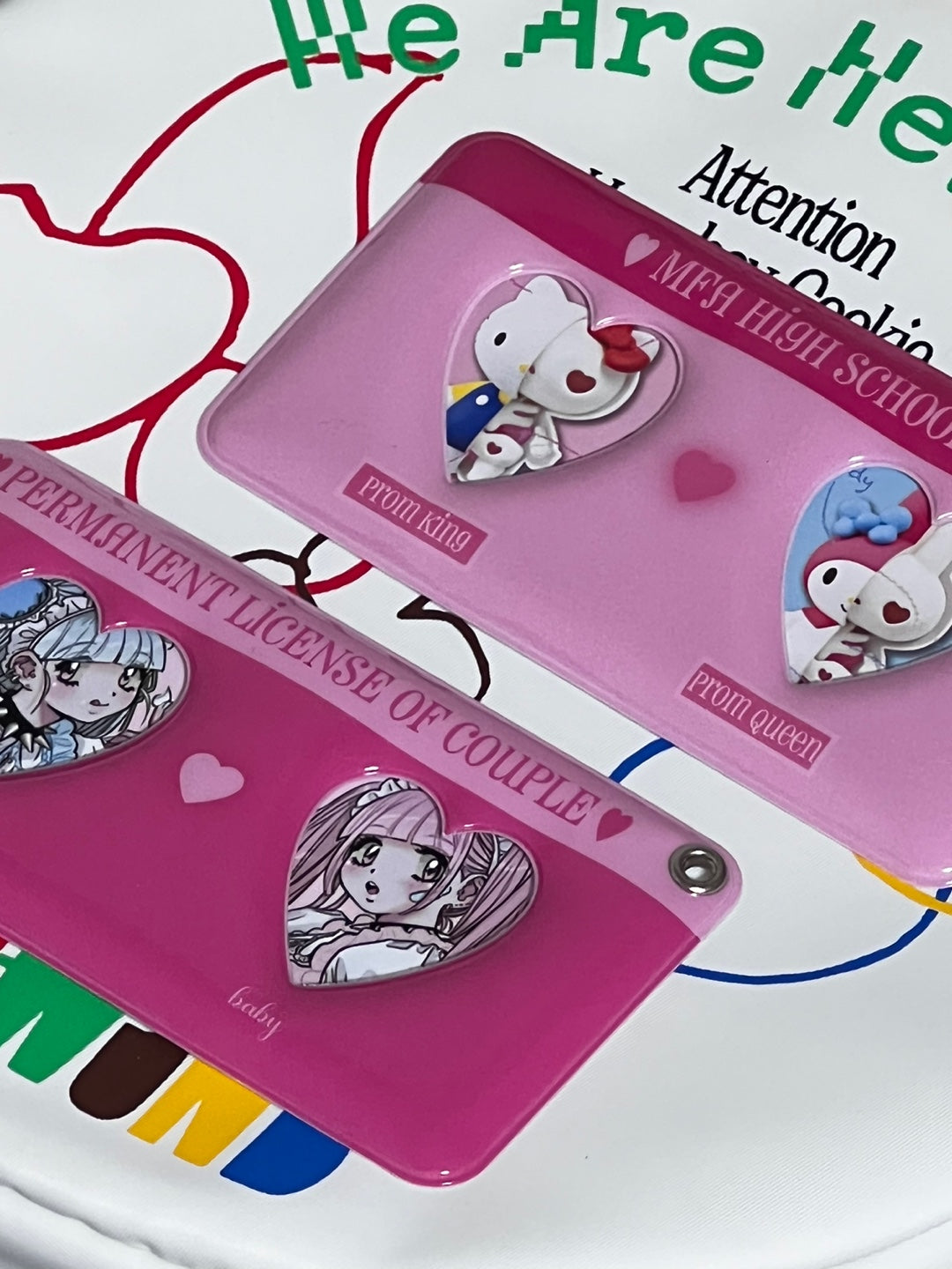 mafavarchive heart 2 pocket id holder