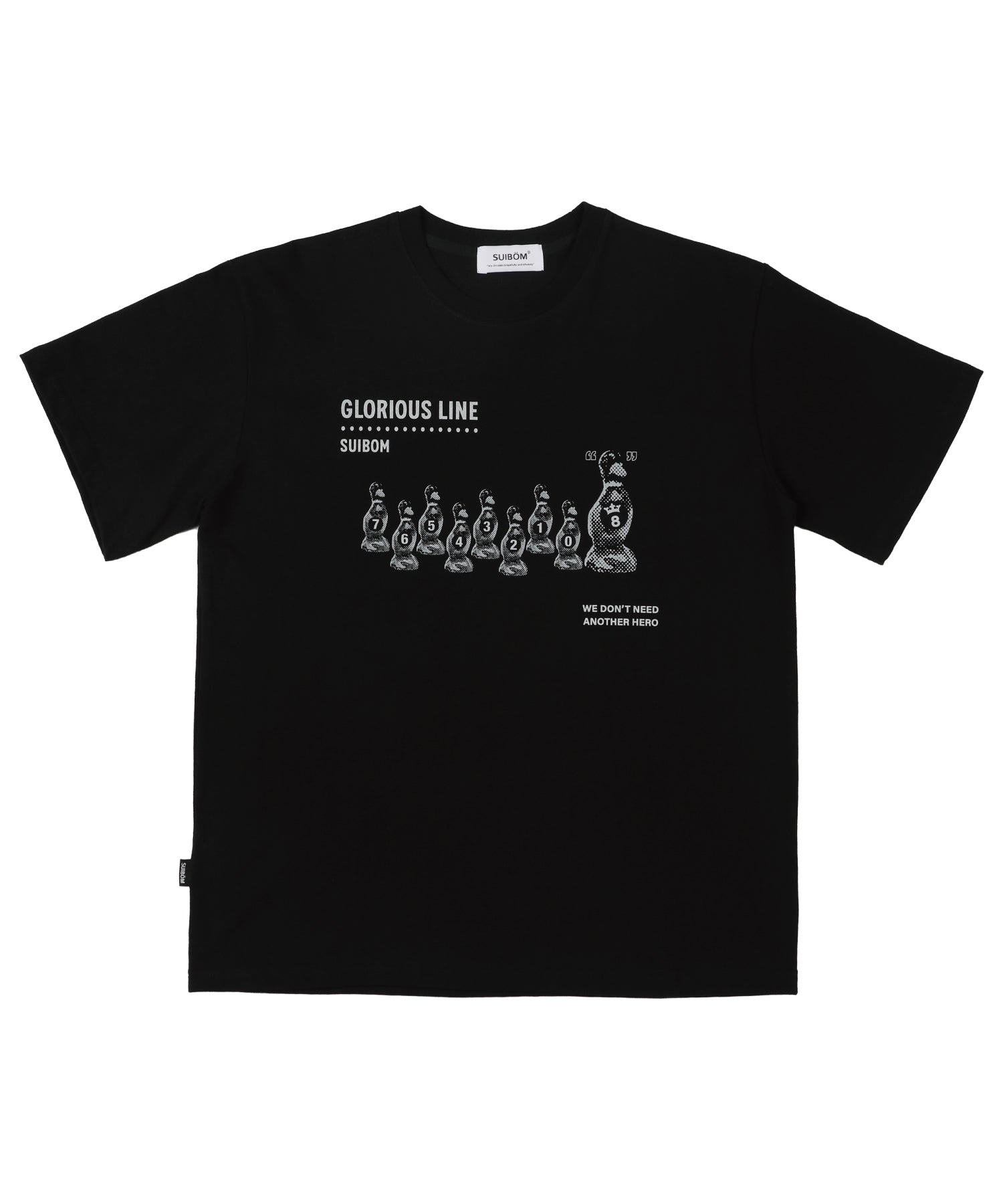 GLORIOUS LINE T-Shirt in Black
