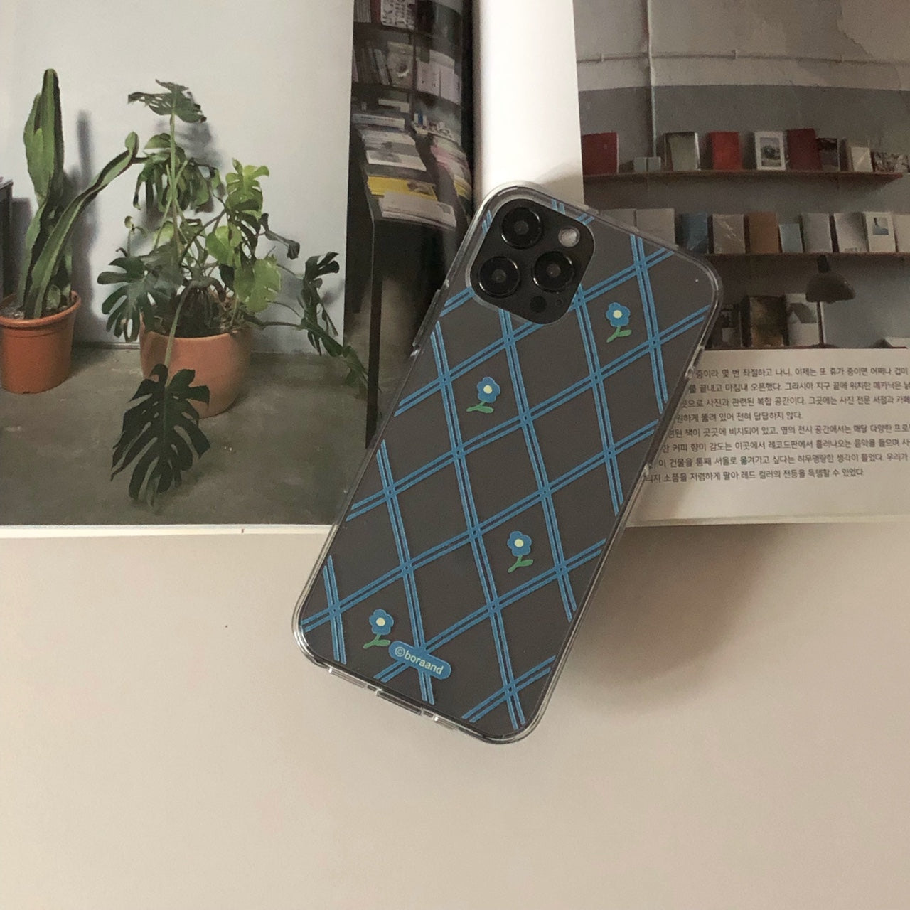 flower check iphone case