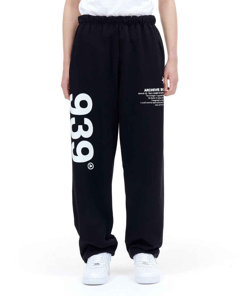 939 LOGO SWEAT PANTS (BLACK)