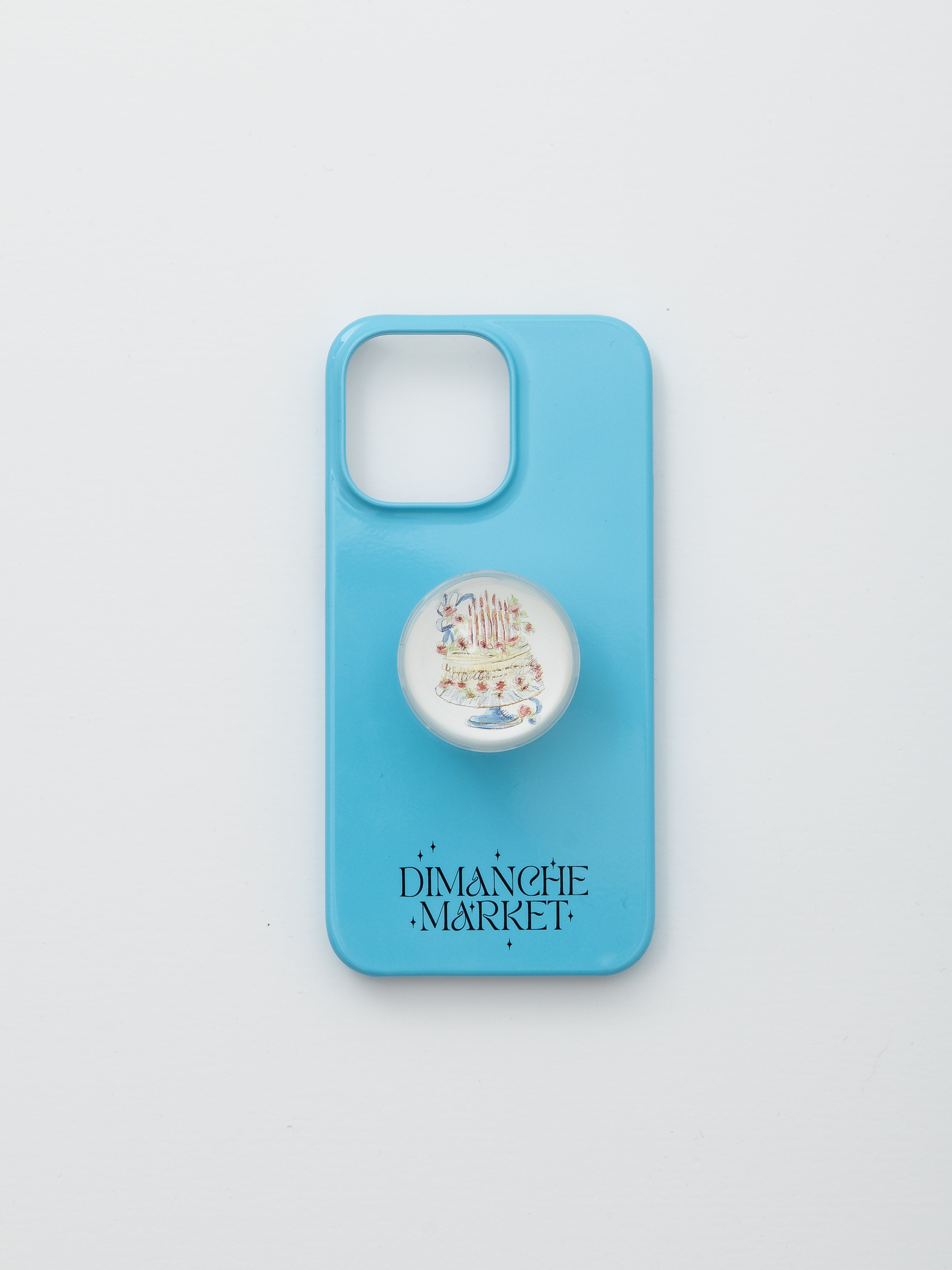 BLUE DIMANCHE LOGO CASE