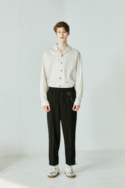 CLEAR STRIPE LINEN SHIRT