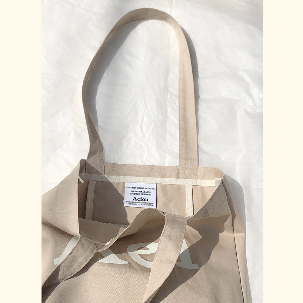 Aeiou Logo Bag (Cotton 100%) Soybean milk