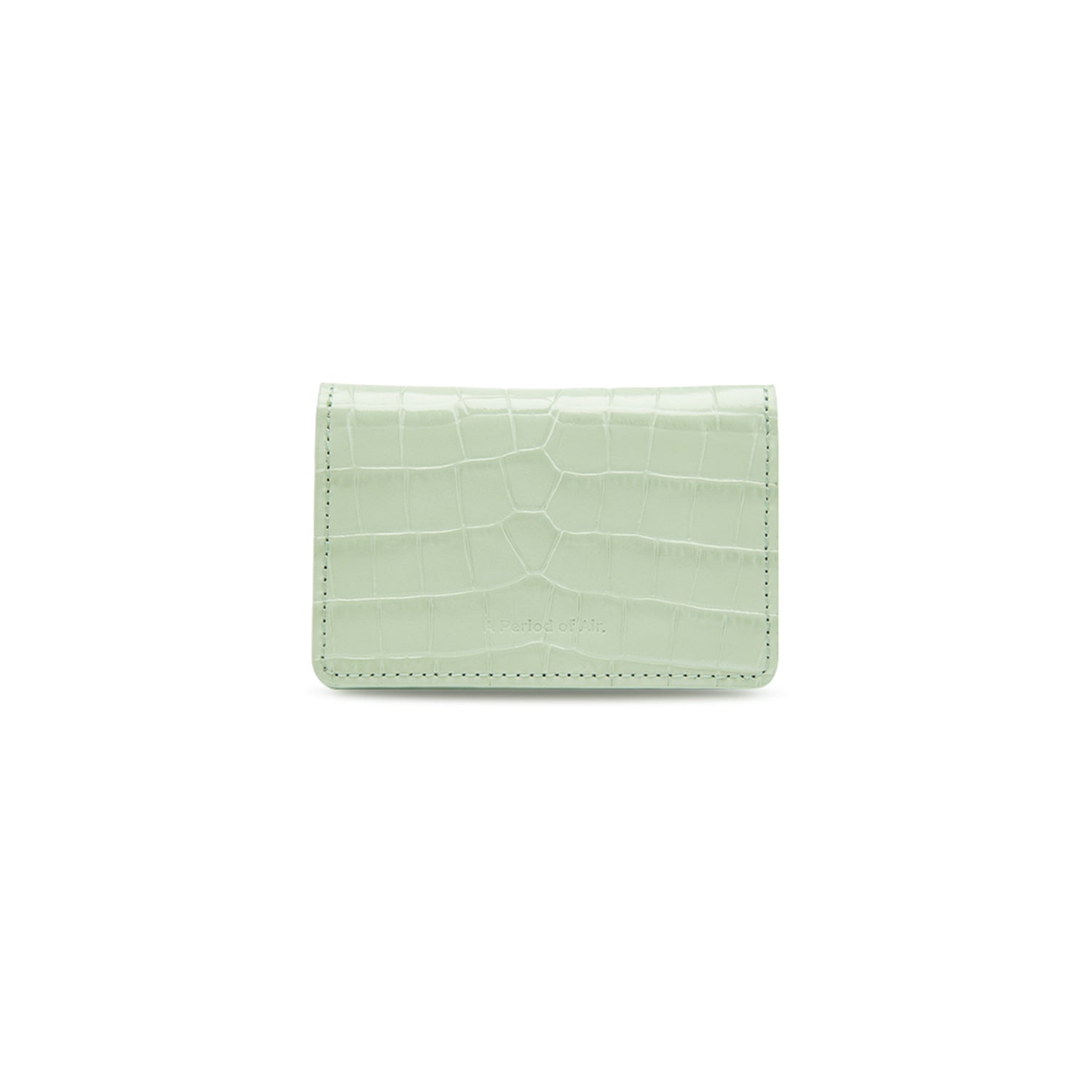 Comba Accordion Wallet Croco Fog Green