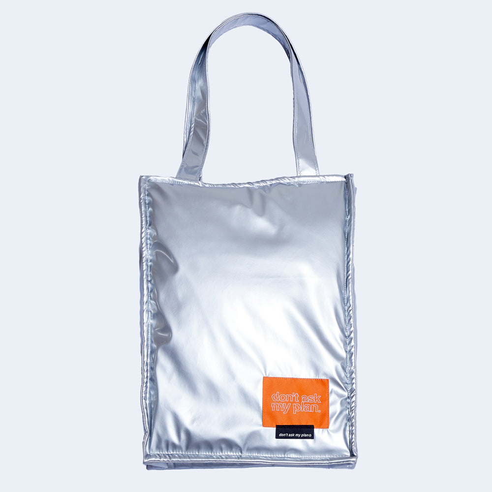 DAMP MANGO SQUARE SHOULDER BAG_SILVER