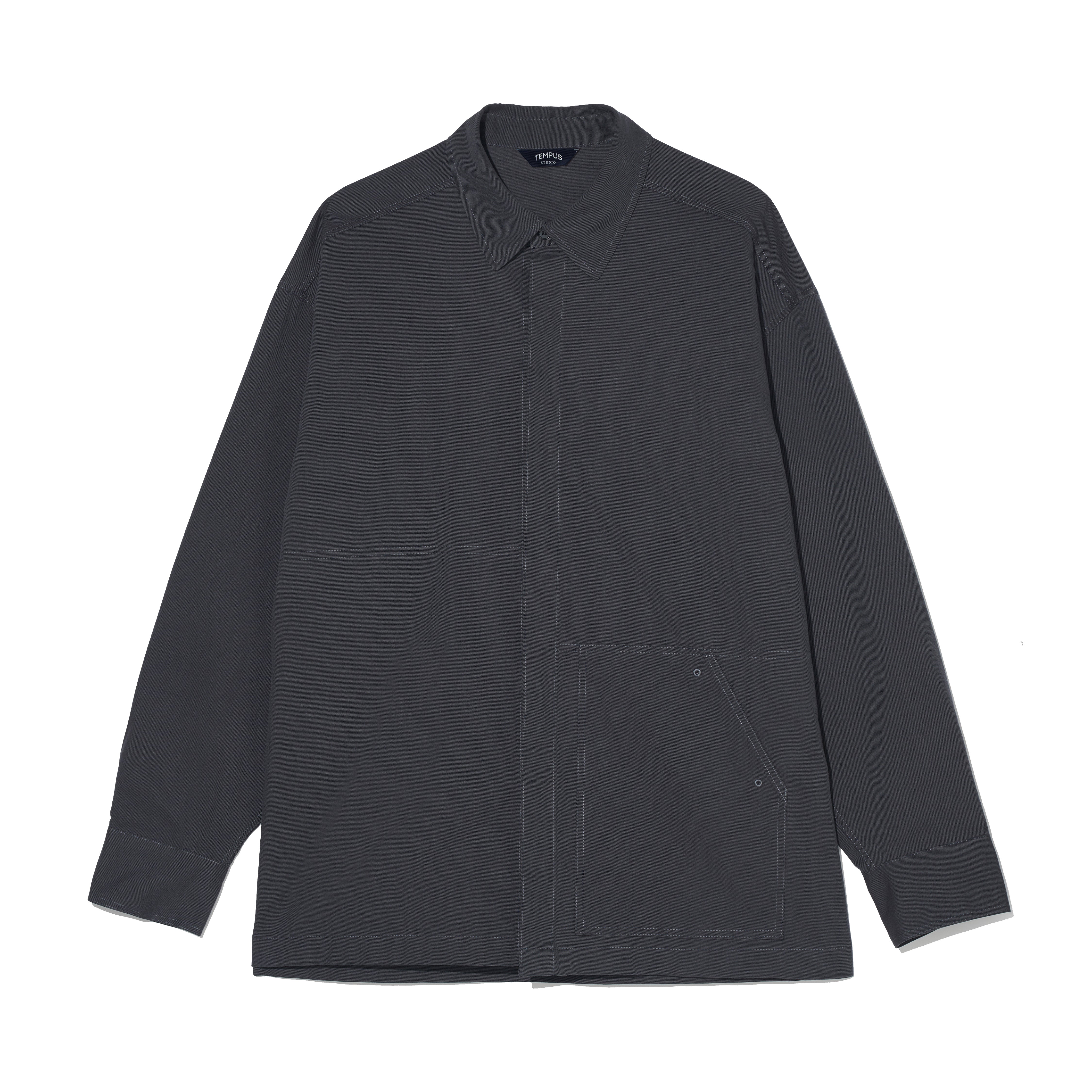 EASY OVERSIZE SHIRTS [CHARCOAL]