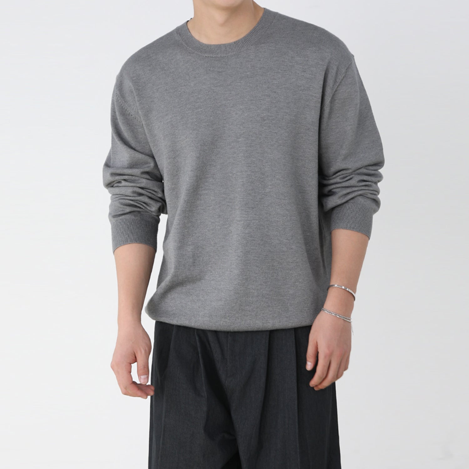 NEW COLOR BASIC ROUND KNIT