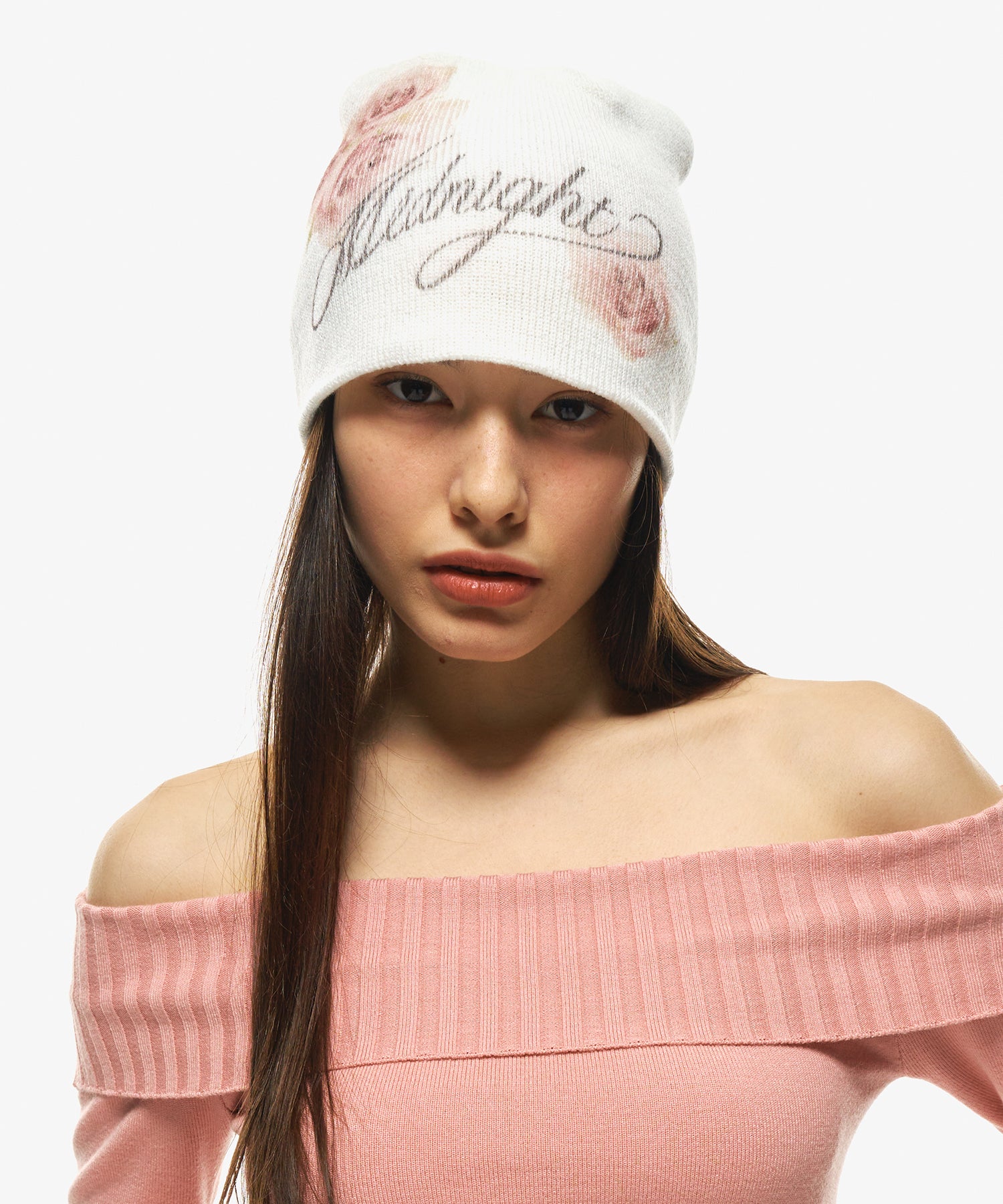 rose beanie (ivory)