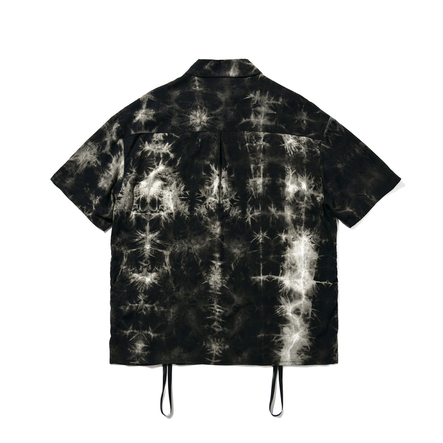 BLEACH DYEING STRAP SHIRT_BK