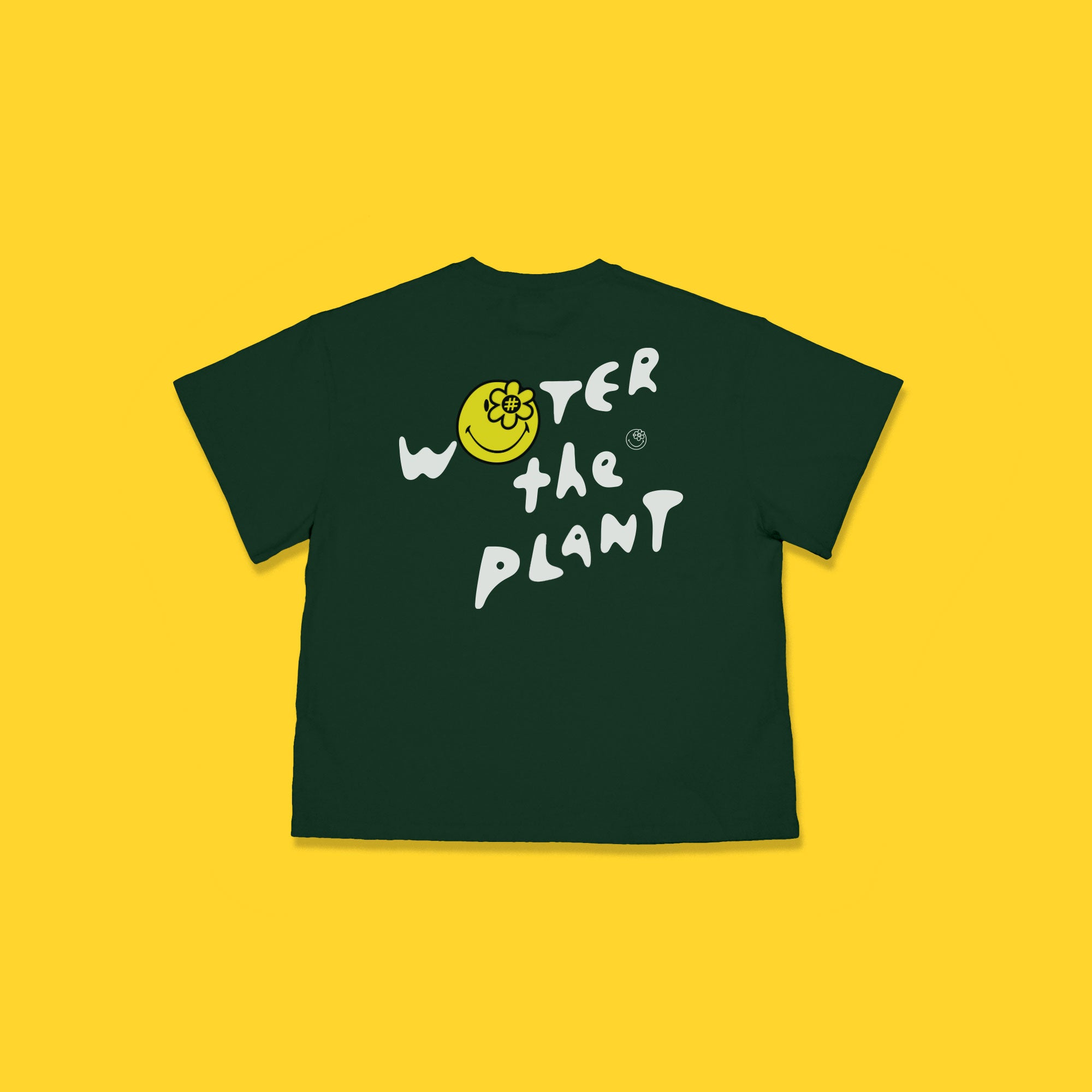 SMILEY BEAM T-SHIRT | DARK GREEN