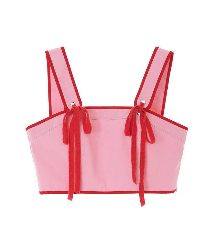 ribbon bustier_pink