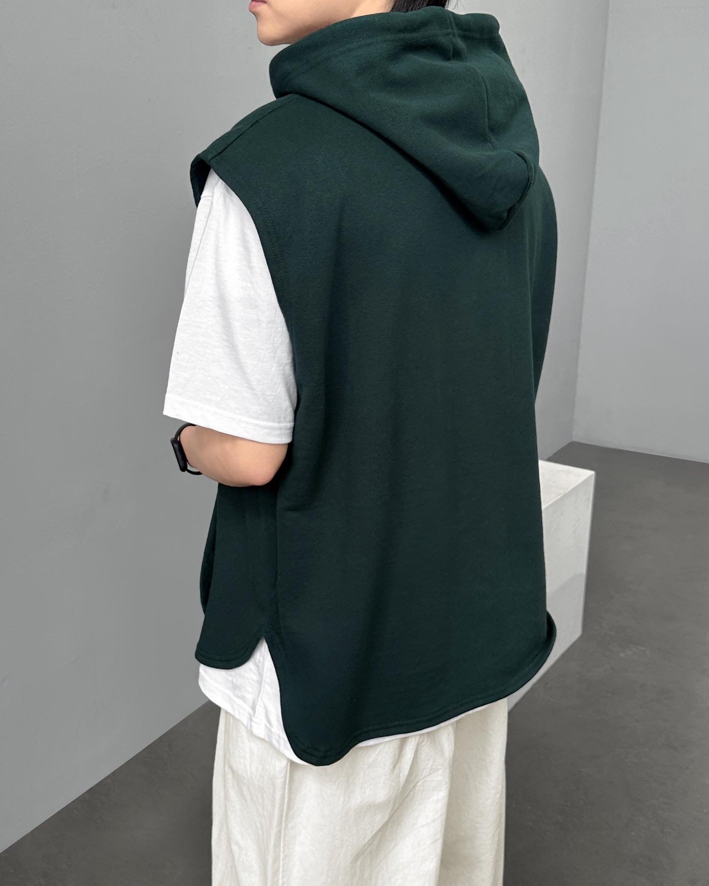 String Hood Vest