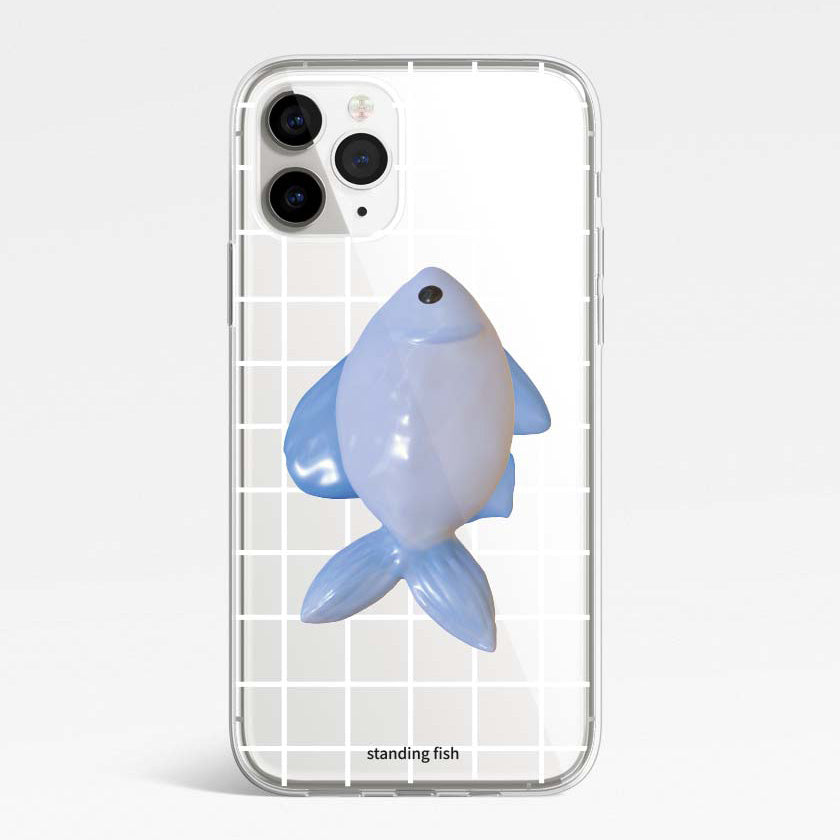 Fish Check Phone Case (jell hard)