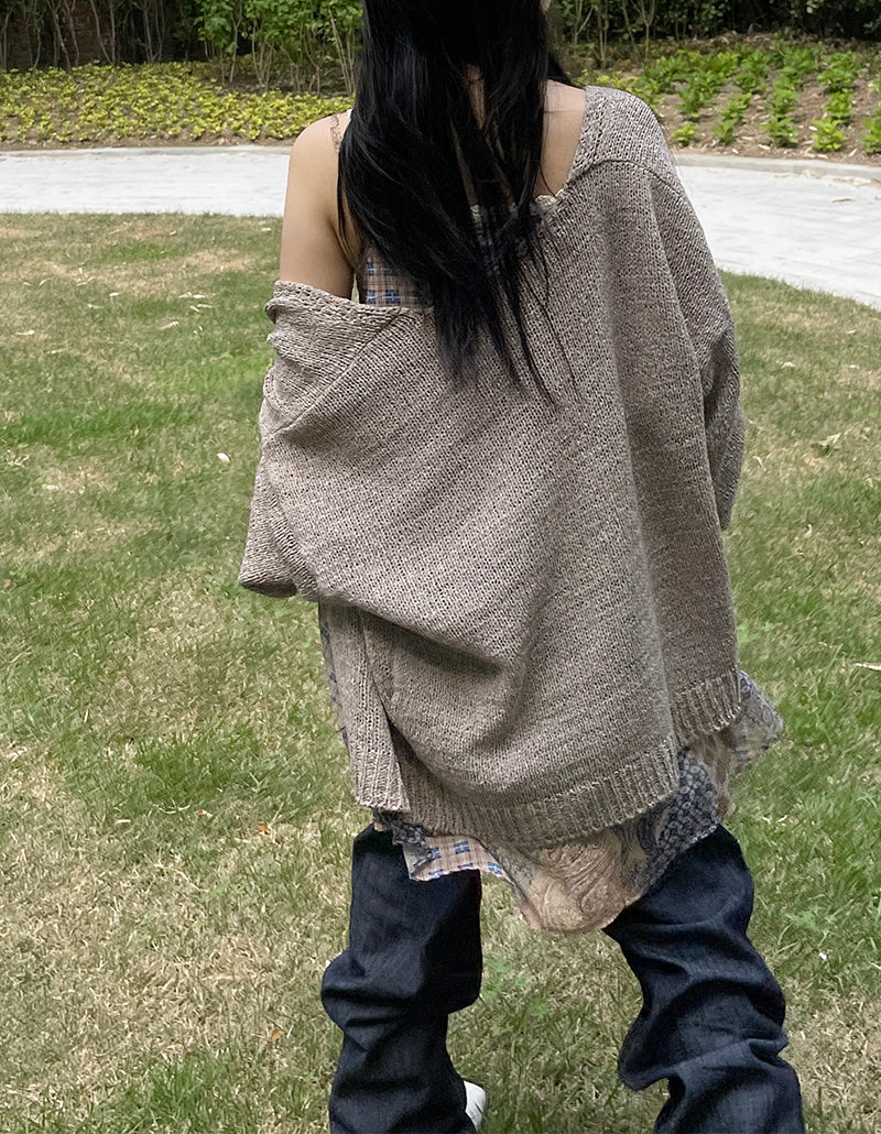 Summer Loose Shawl Knit Cardigan