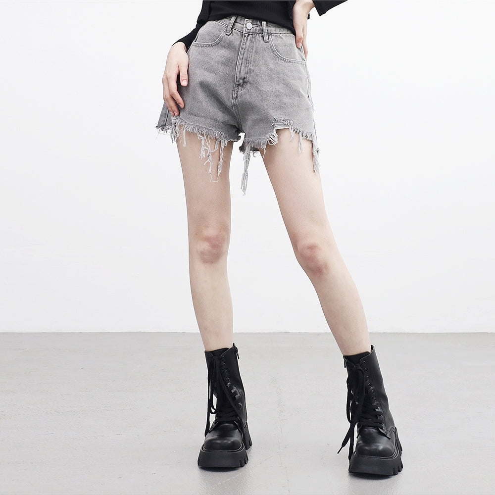 Dalen Damage Denim Shorts