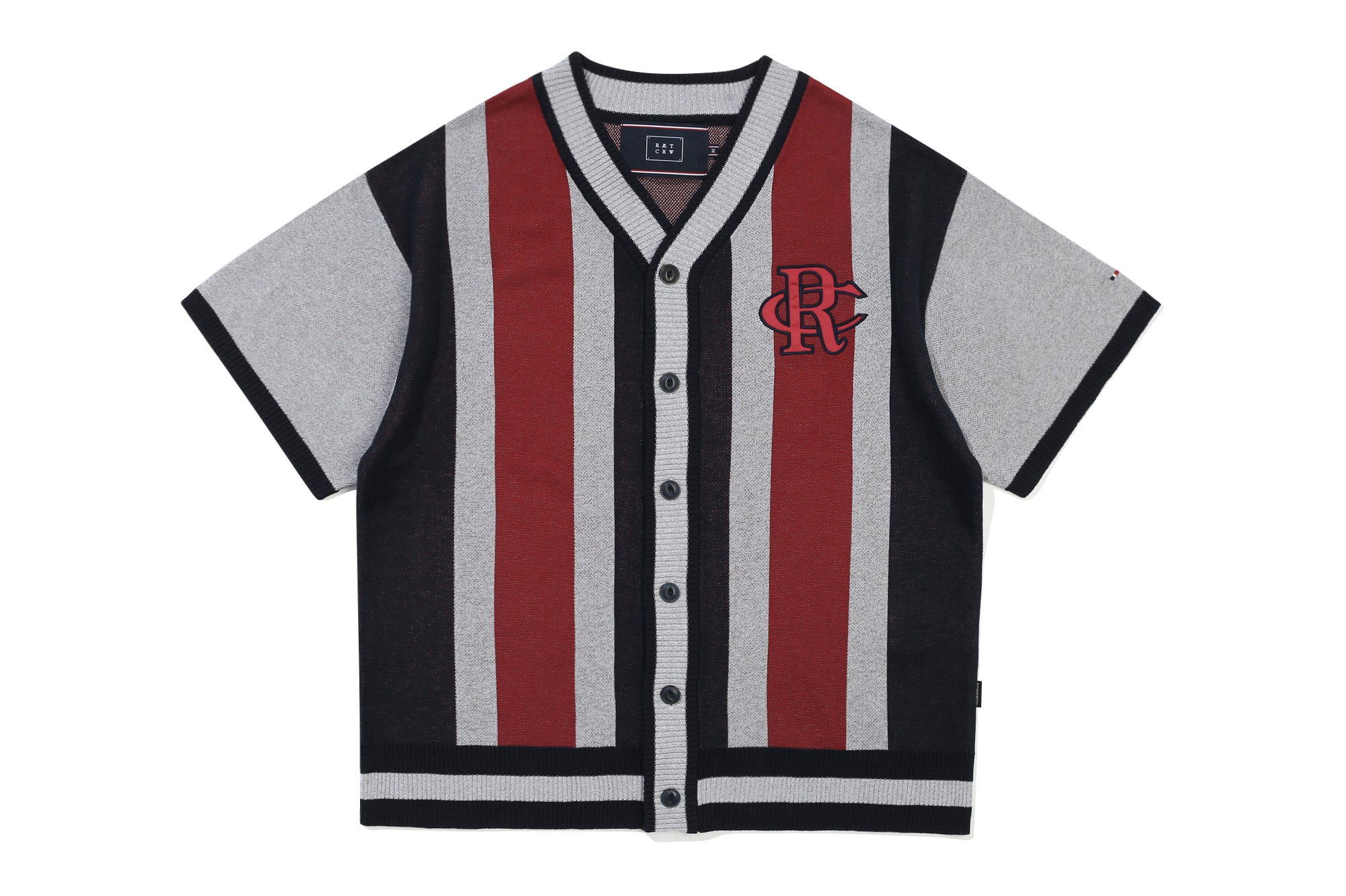 ATHLETIC LOGO HALF CARDIGAN_NAVY