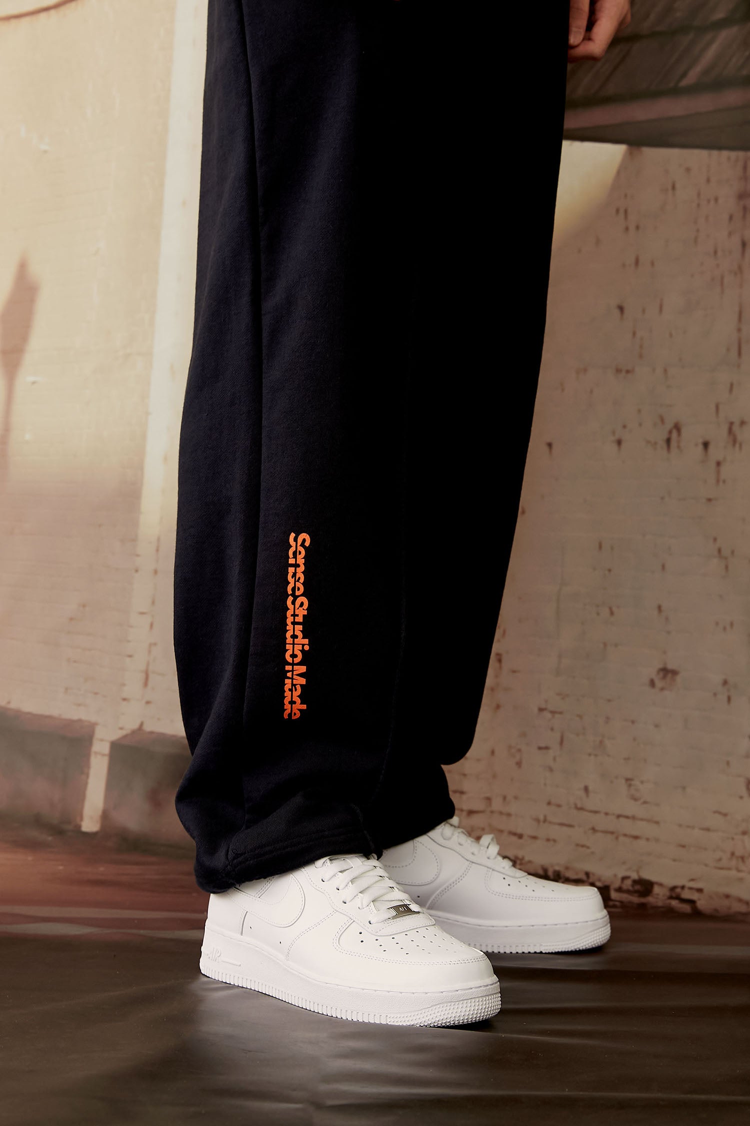 25P SENSE LOGO SWEAT PANTS_NAVY