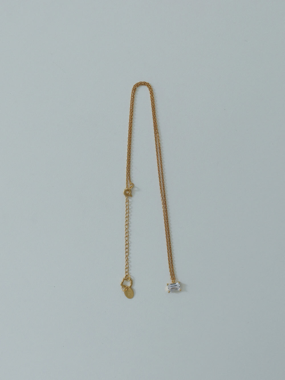 square necklace - white