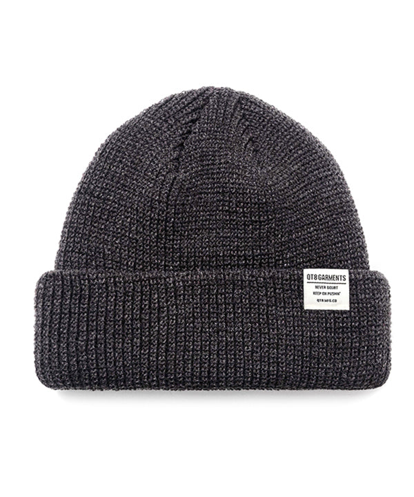 MH Short Label Beanie (Charcoal)