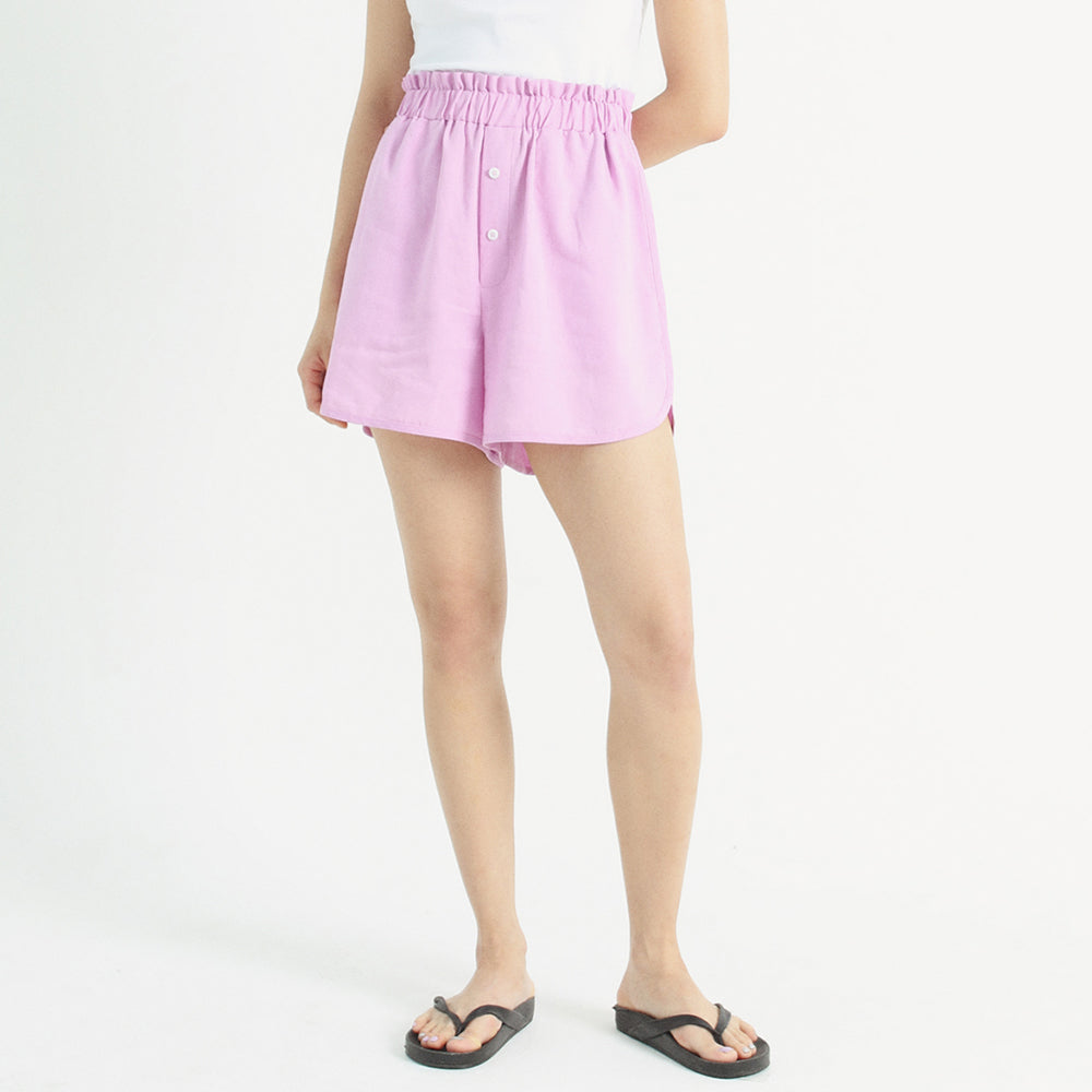 Tencel linen ruffle shorts_2 color