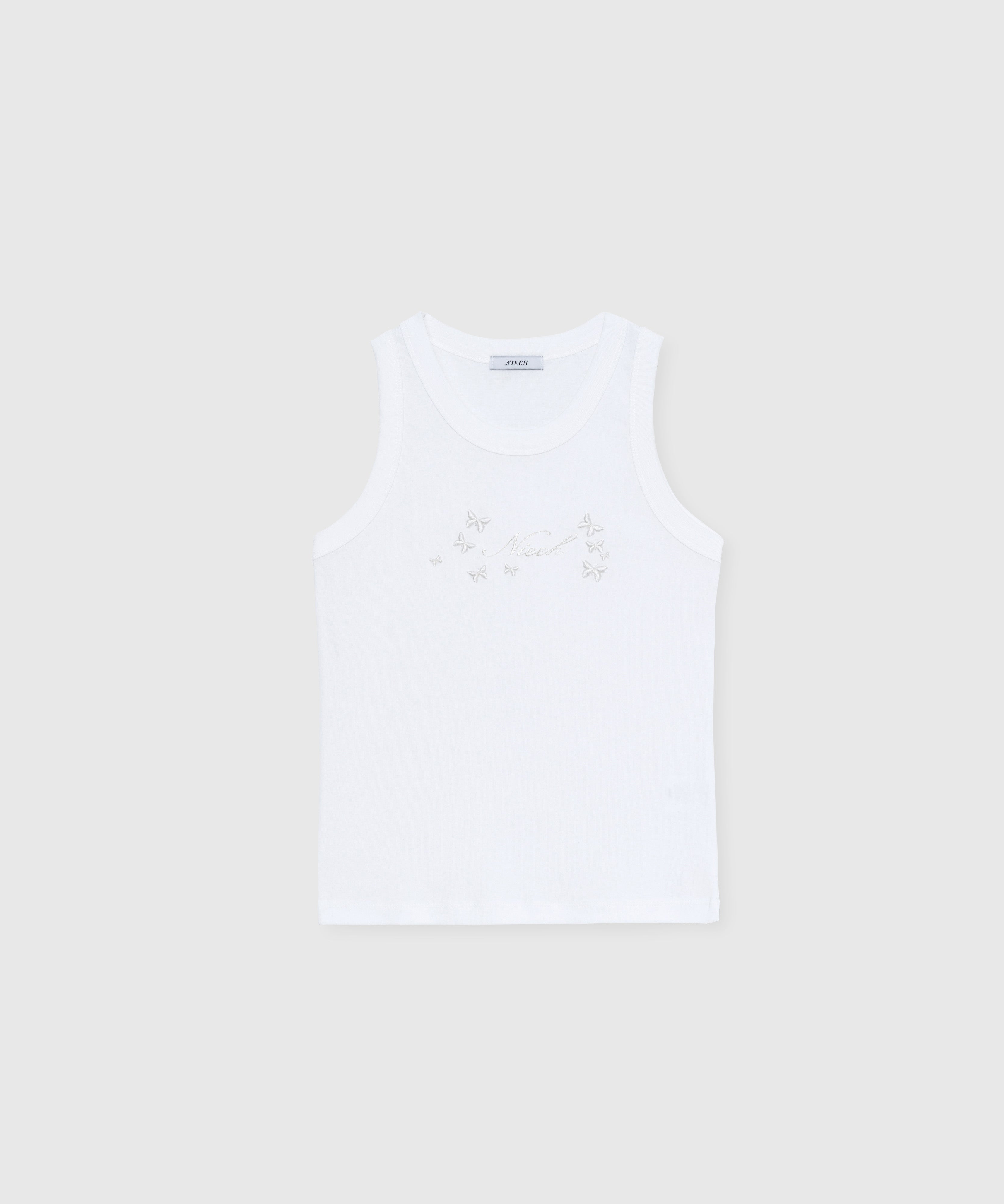 Butterfly sleeveless_White