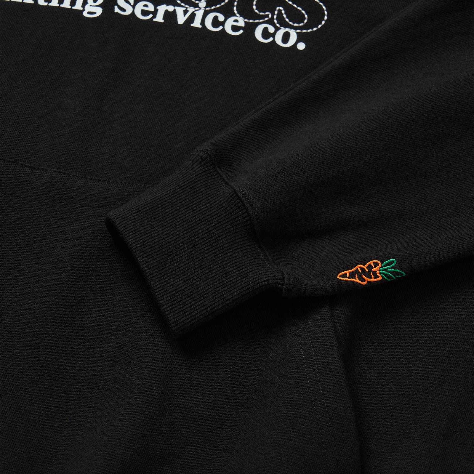 CARROTS HOODIE (BLACK)