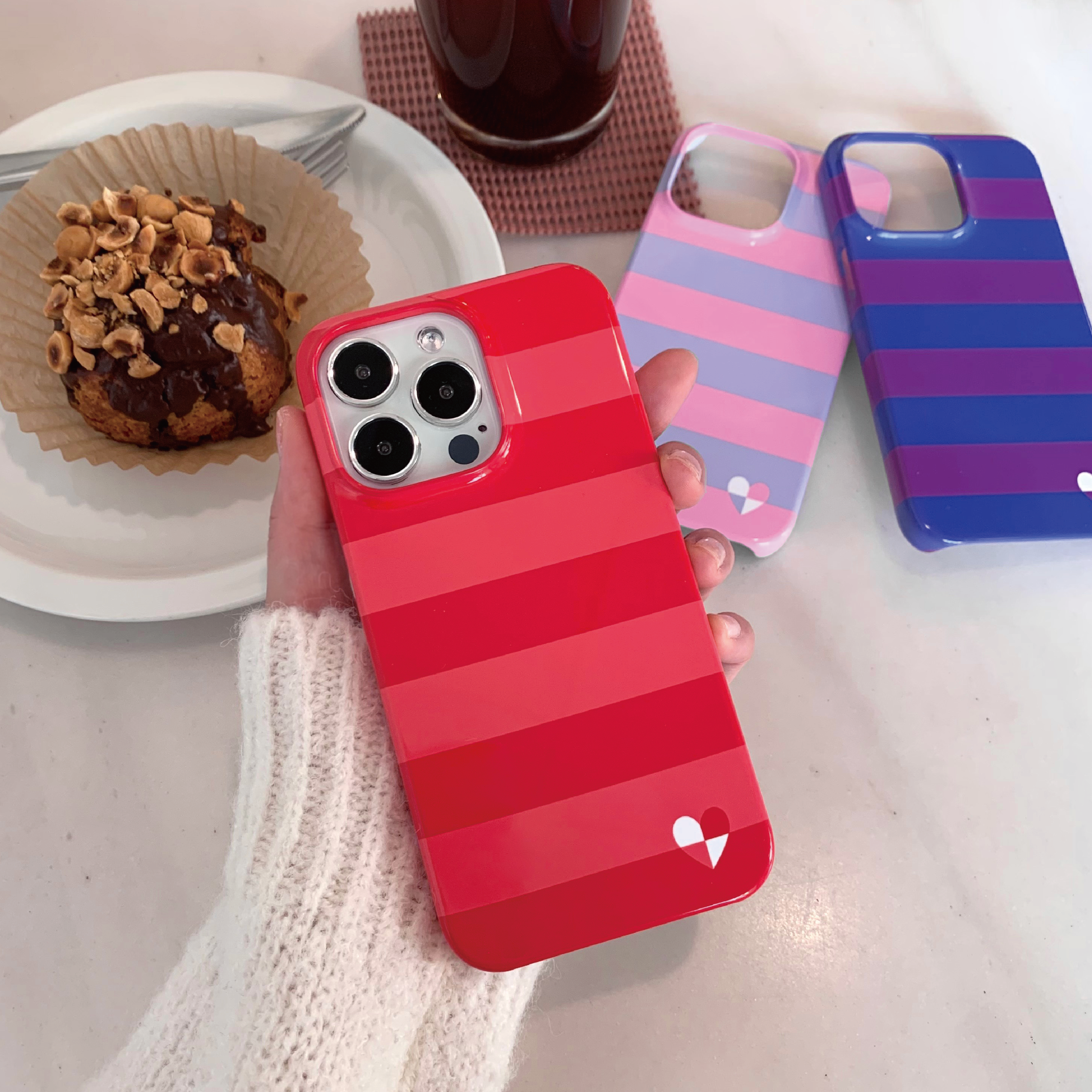 [RED] Pop color Slim-hard case